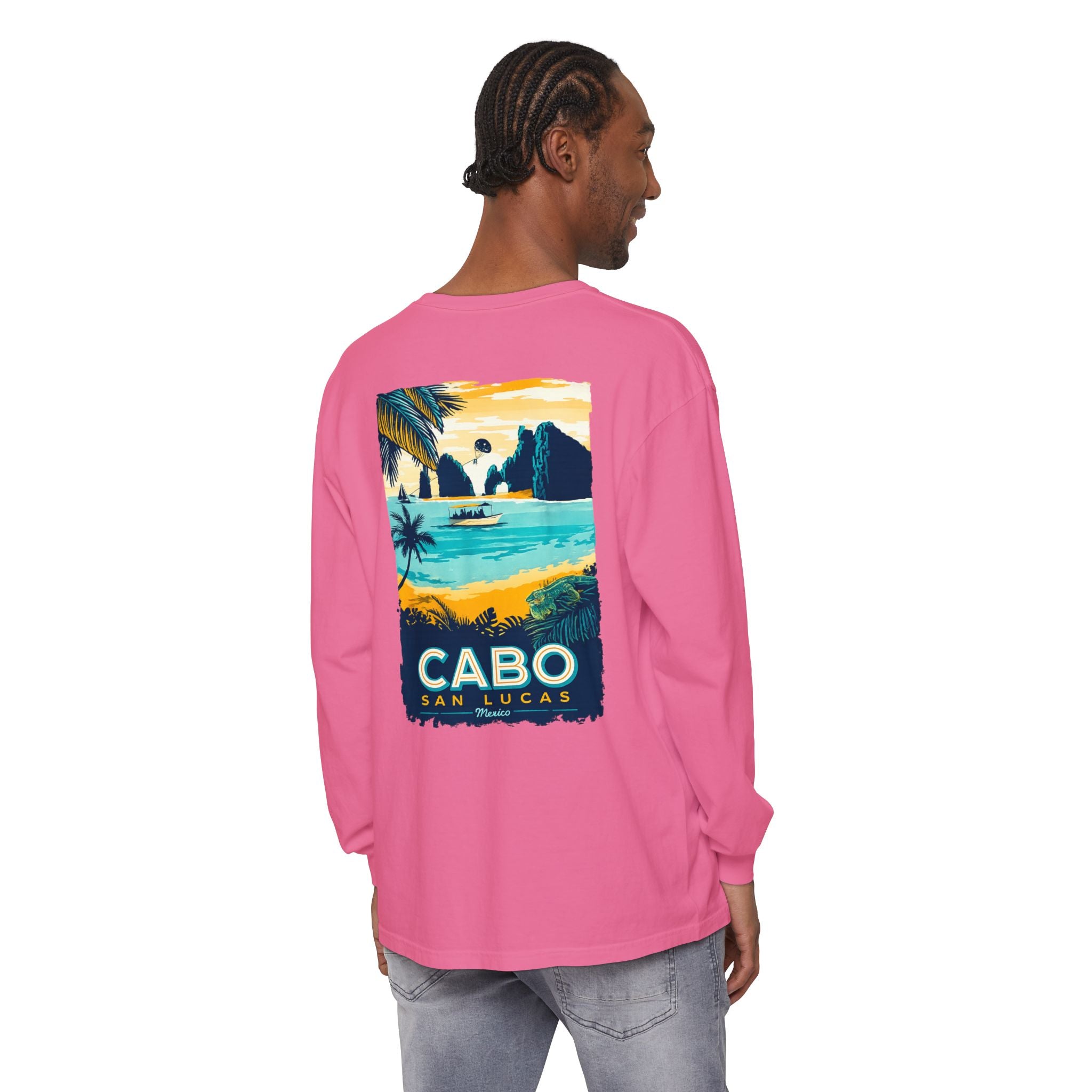 Cabo San Lucas Long Sleeve Tee — Vintage Beach Graphic
