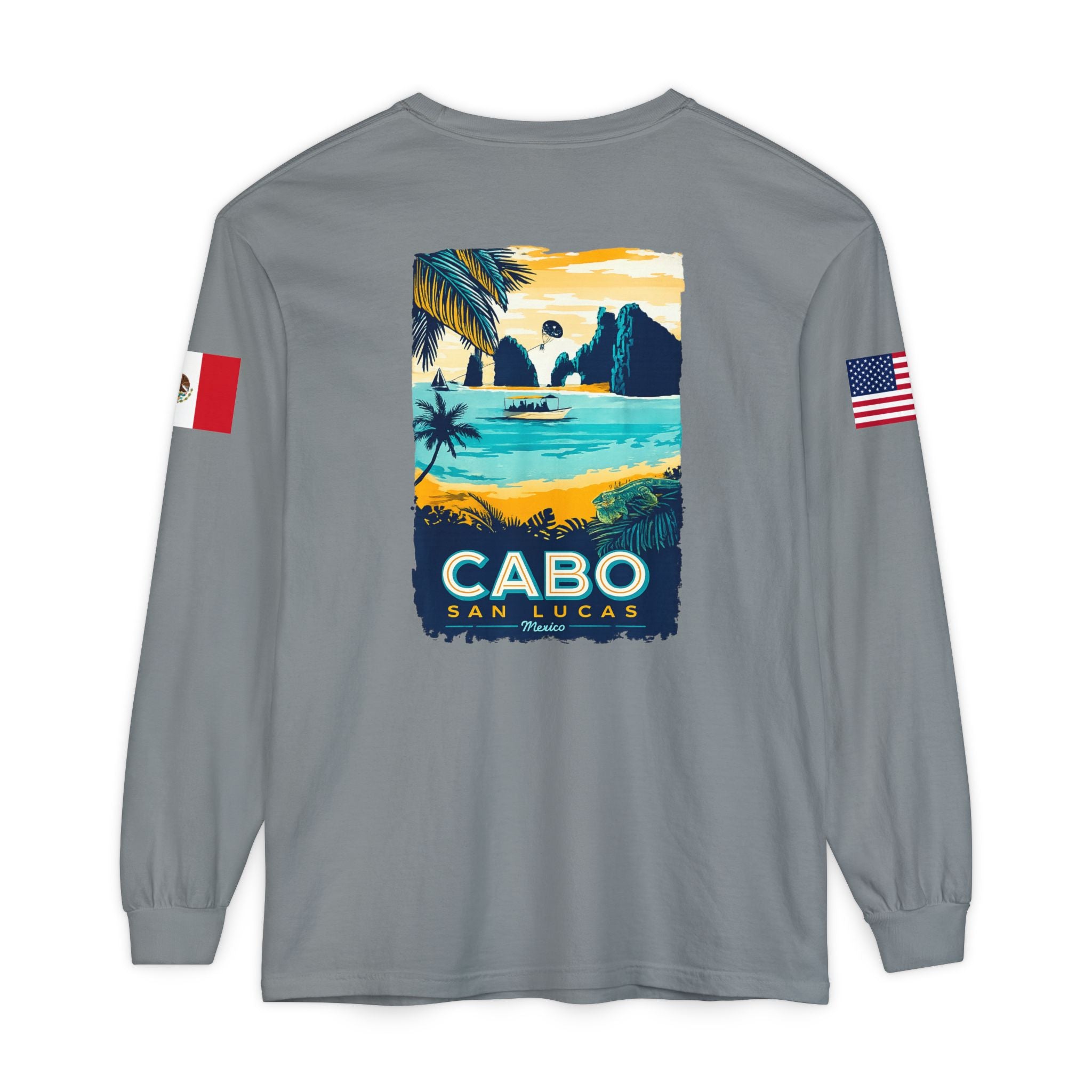 Cabo San Lucas Long Sleeve Tee — Vintage Beach Graphic