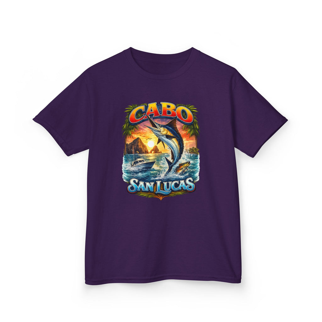 Kids T-Shirt - Cabo San Lucas Marlin Sunset Graphic