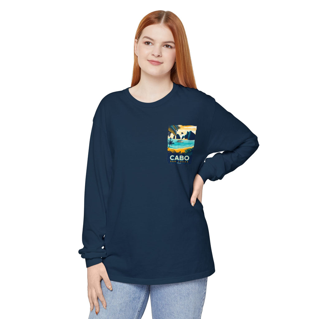 Cabo San Lucas Long Sleeve Tee — Vintage Beach Graphic