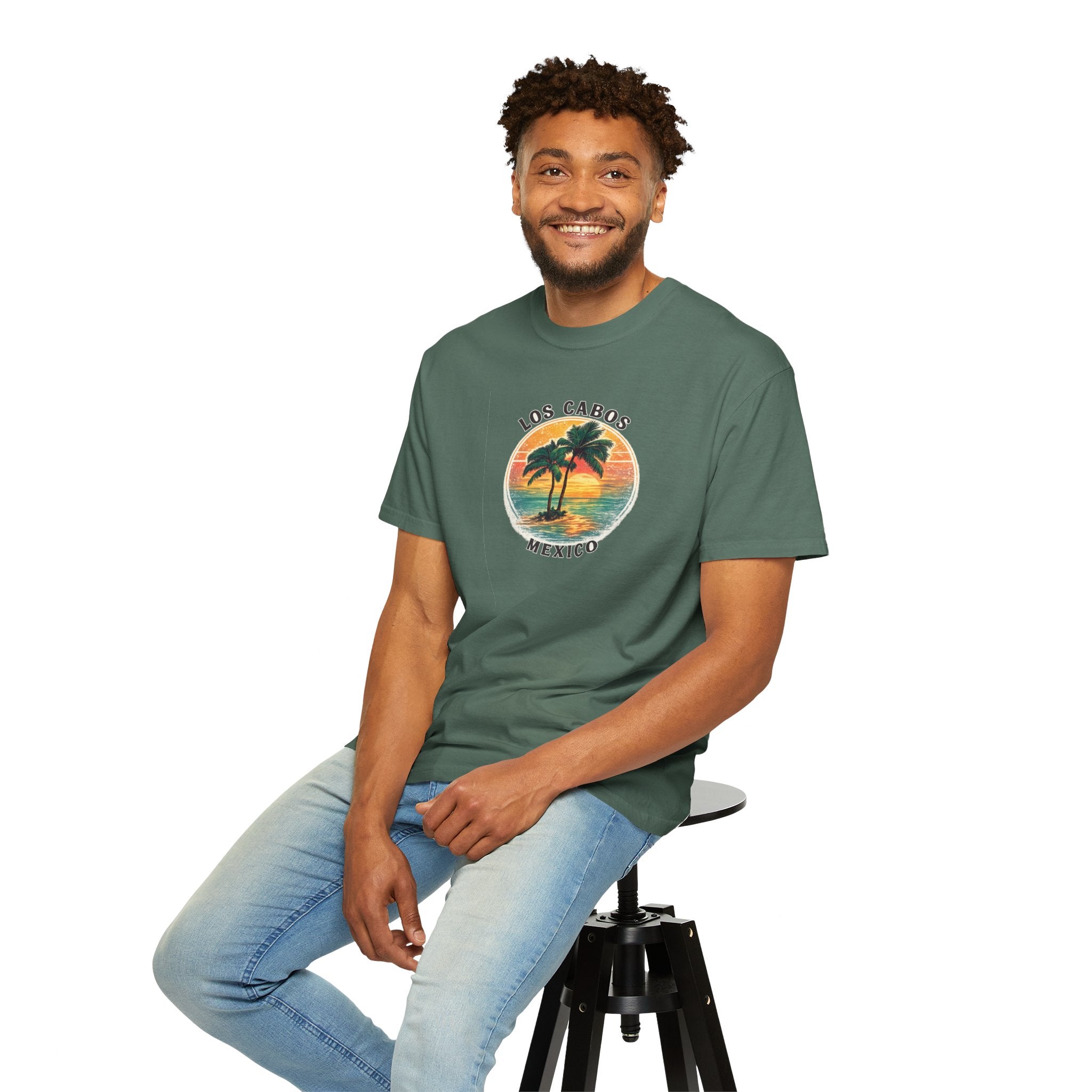 Los Cabos Palms T-Shirt — Tropical Beach Palm Graphic Tee