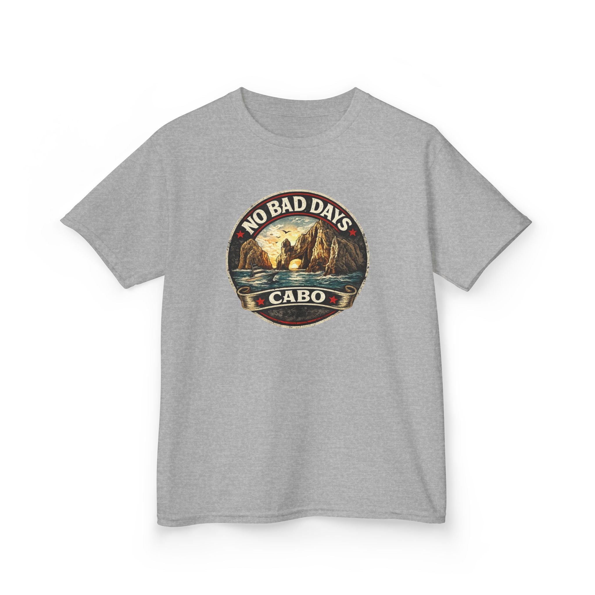 Kids Tee — 'No Bad Days' Cabo Surf Vintage Graphic