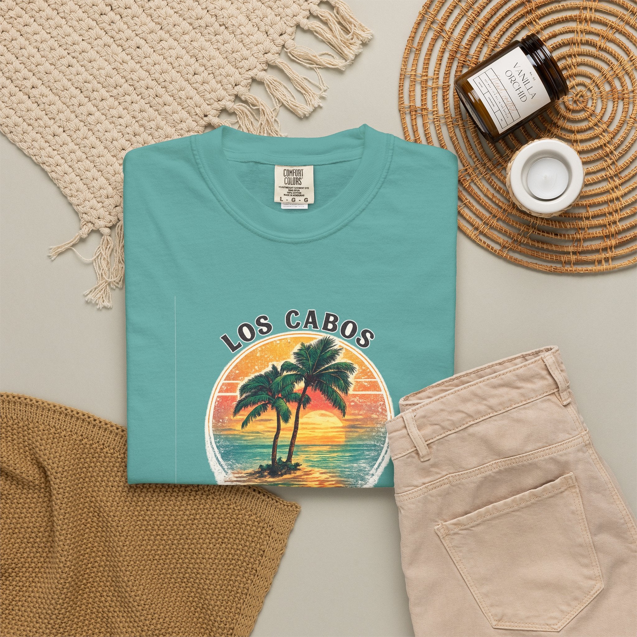 Los Cabos Palms T-Shirt — Tropical Beach Palm Graphic Tee