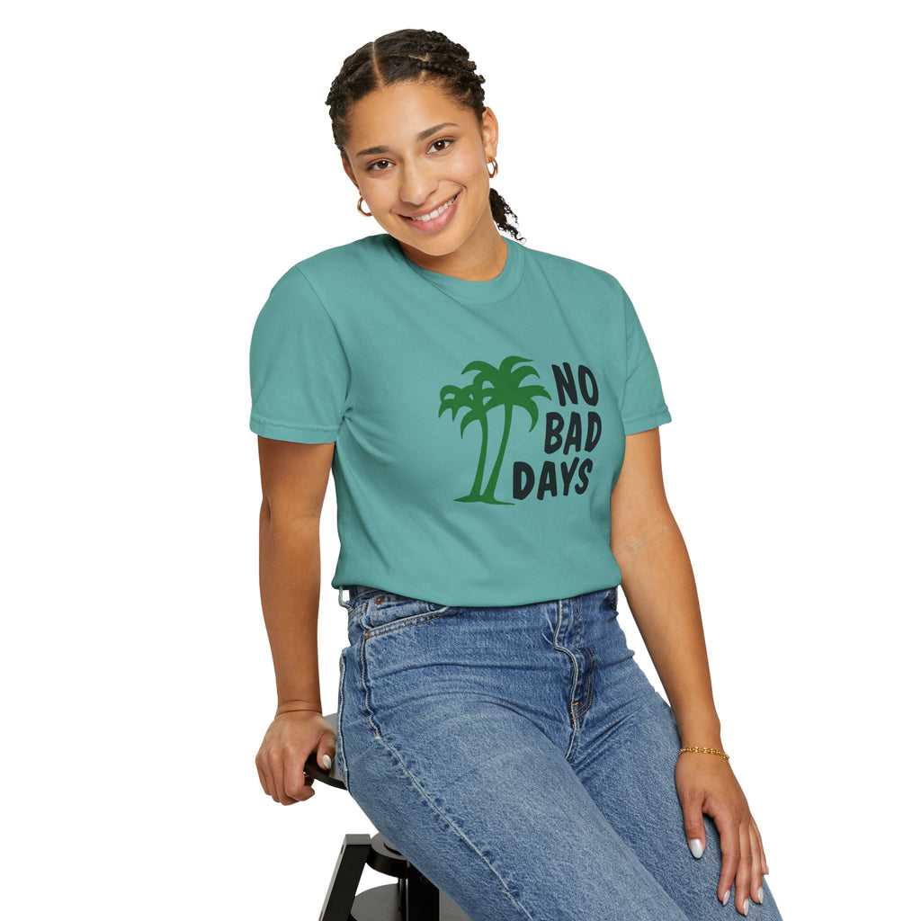 No Bad Days Palm Tree T-Shirt — Casual Beach Vibe Graphic Tee