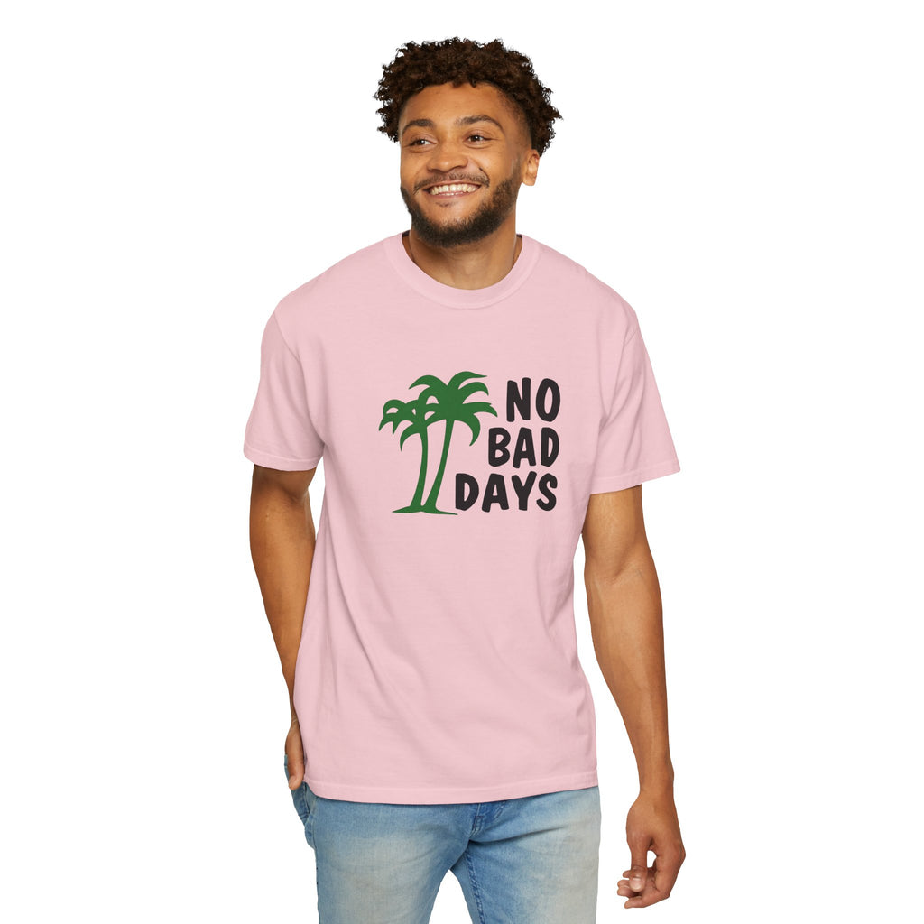 No Bad Days Palm Tree T-Shirt — Casual Beach Vibe Graphic Tee