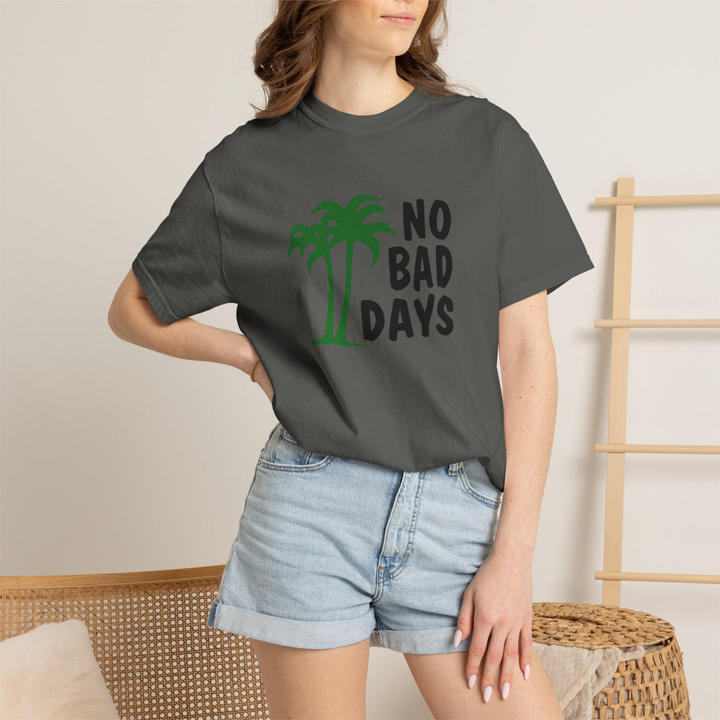 No Bad Days Palm Tree T-Shirt — Casual Beach Vibe Graphic Tee