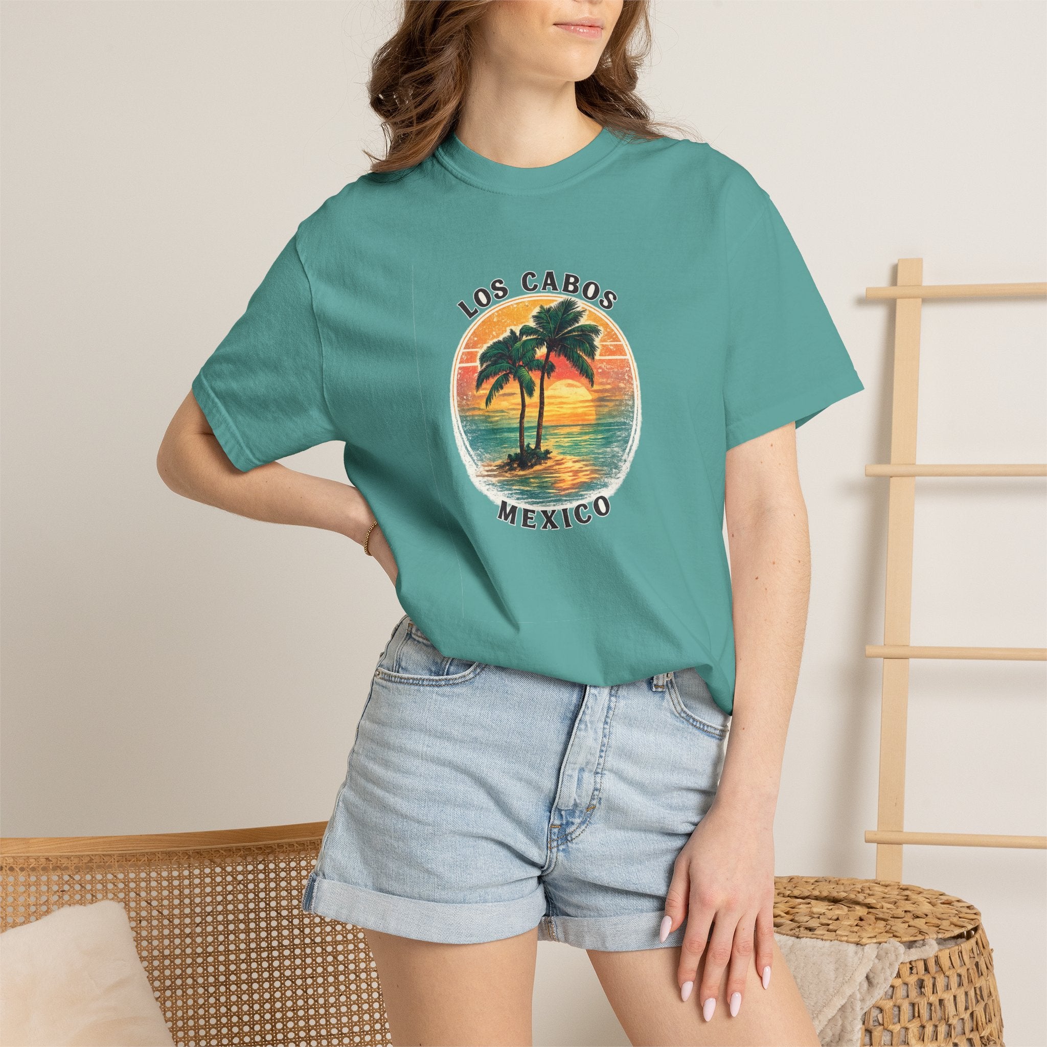 Los Cabos Palms T-Shirt — Tropical Beach Palm Graphic Tee