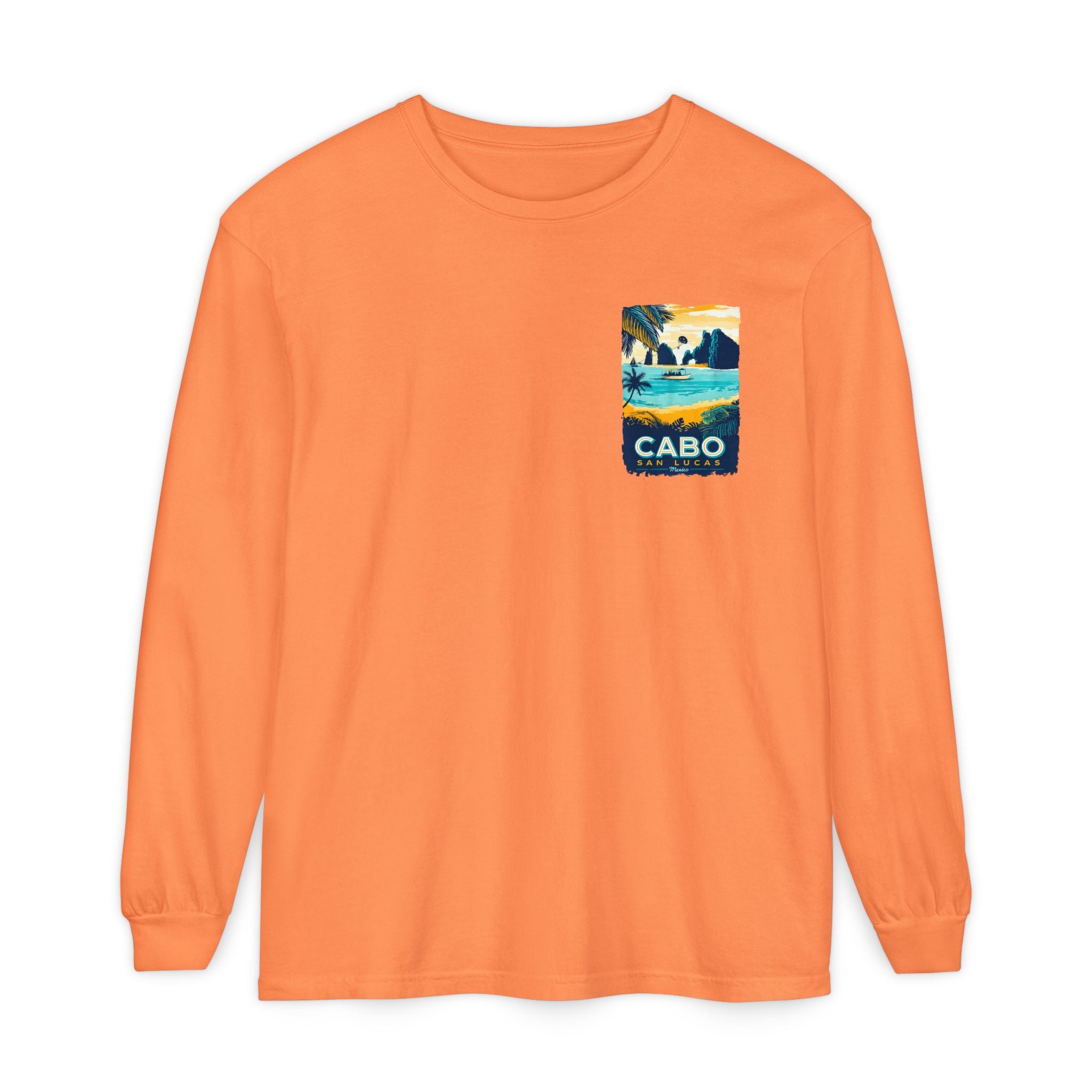 Cabo San Lucas Long Sleeve Tee — Vintage Beach Graphic