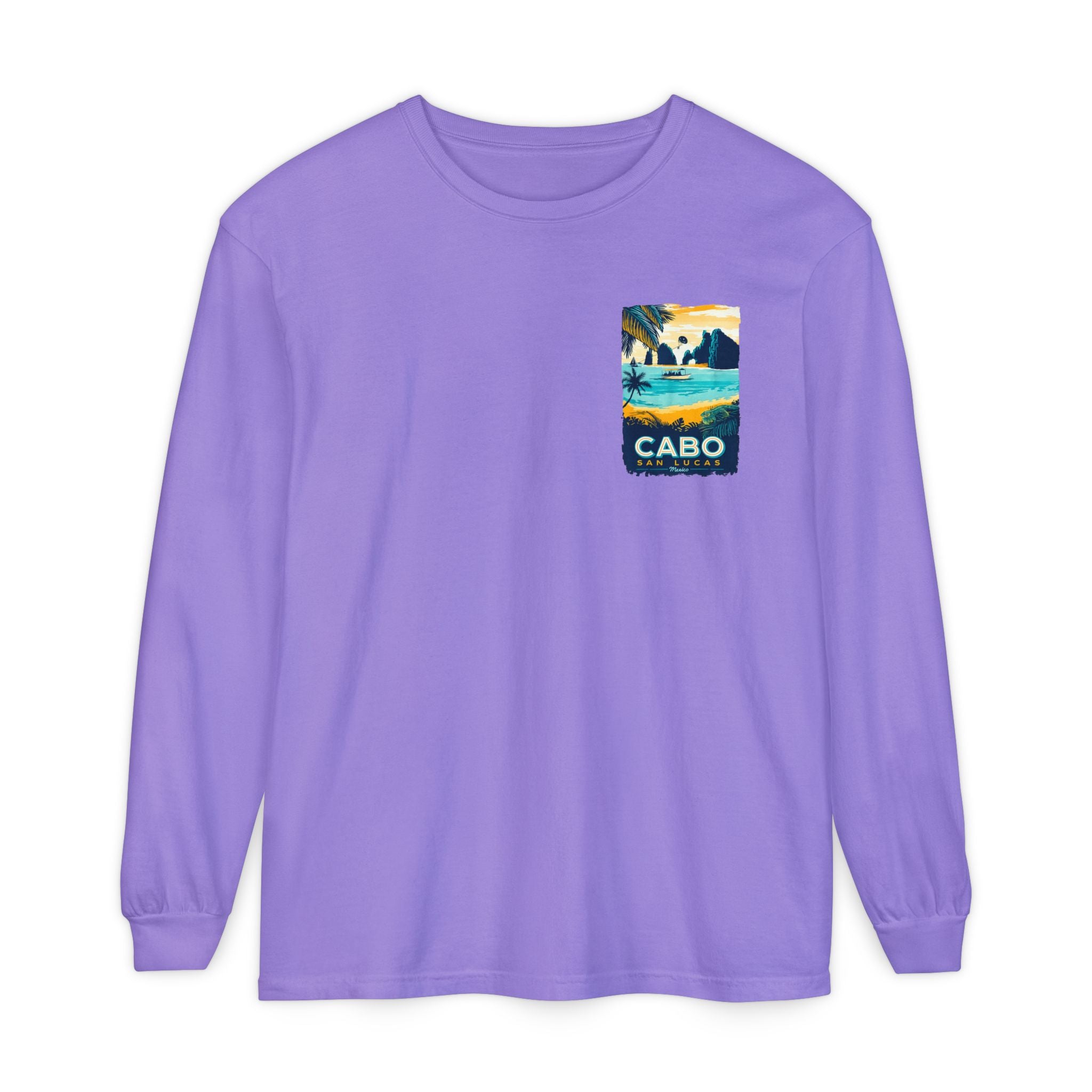 Cabo San Lucas Long Sleeve Tee — Vintage Beach Graphic