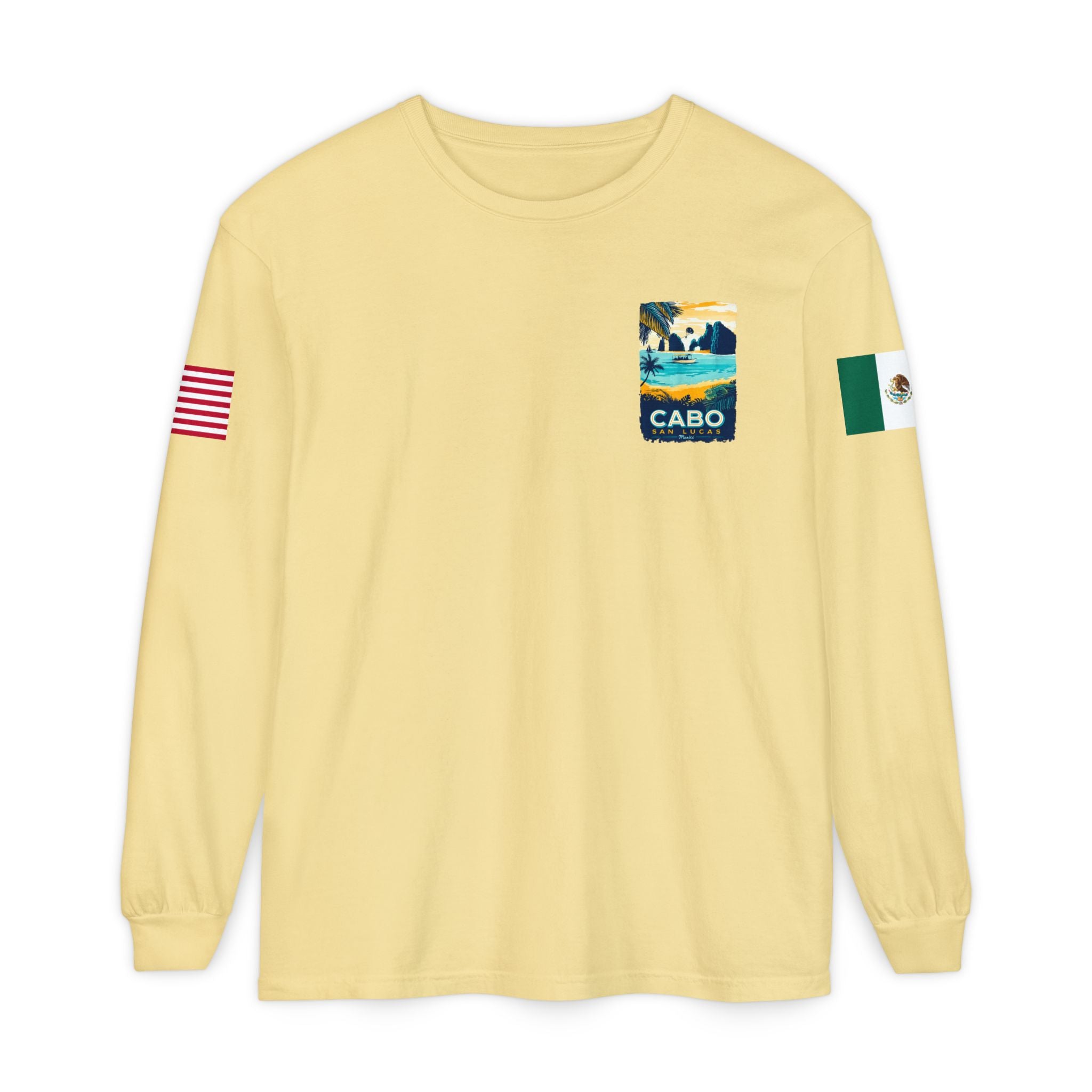 Cabo San Lucas Long Sleeve Tee — Vintage Beach Graphic