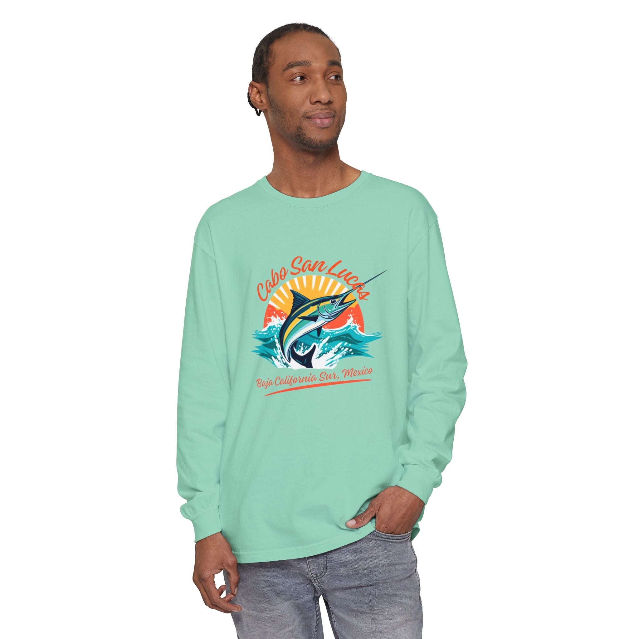 Cabo San Lucas Marlin Sunset Long Sleeve Tee