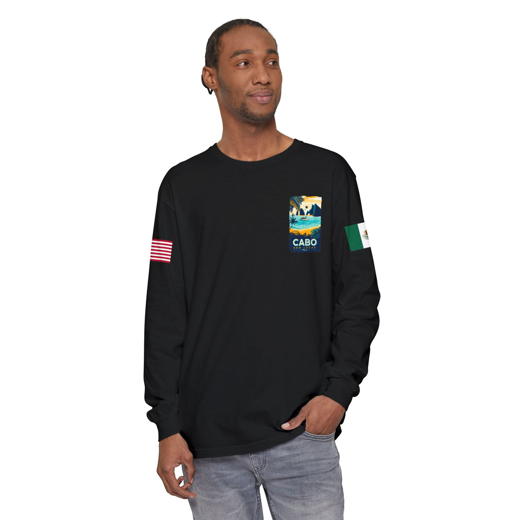 Cabo San Lucas Long Sleeve Tee — Vintage Beach Graphic