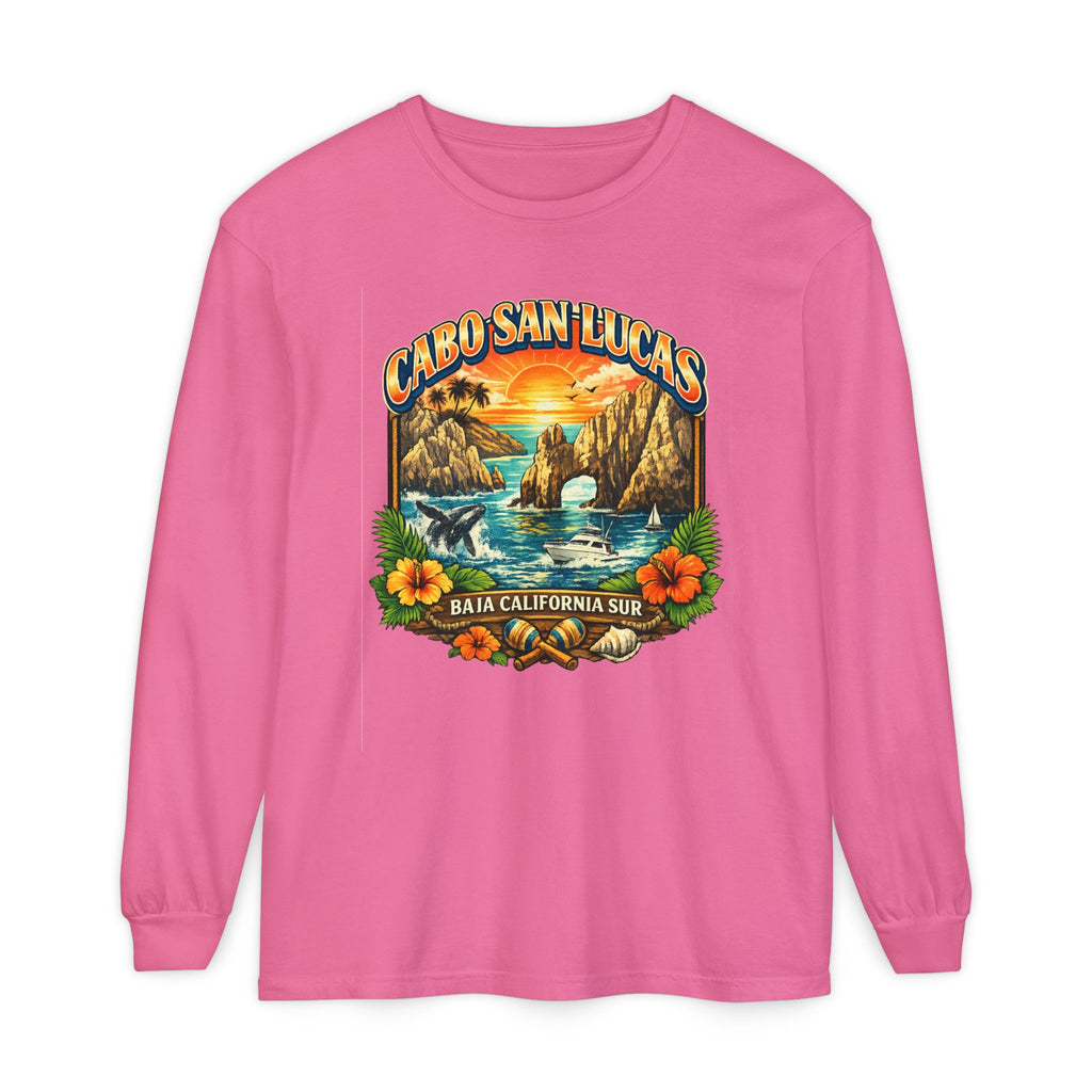 Cabo San Lucas Long Sleeve T-Shirt – Baja California Sun Beach Graphic
