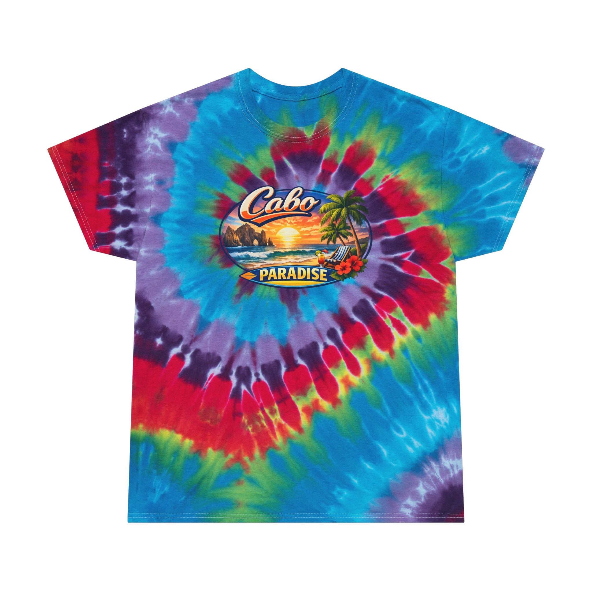 Cabo Paradise Spiral Tie-Dye Tee