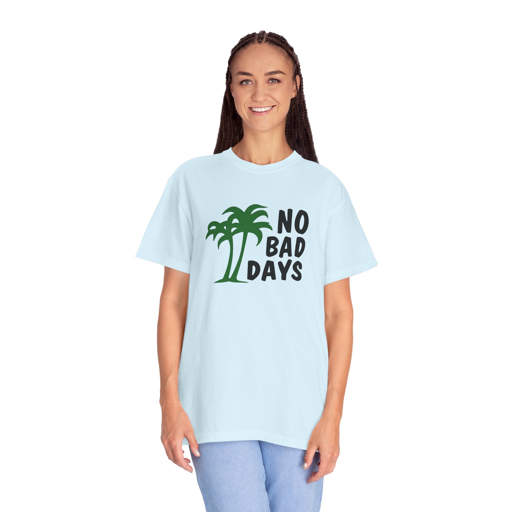 No Bad Days Palm Tree T-Shirt — Casual Beach Vibe Graphic Tee
