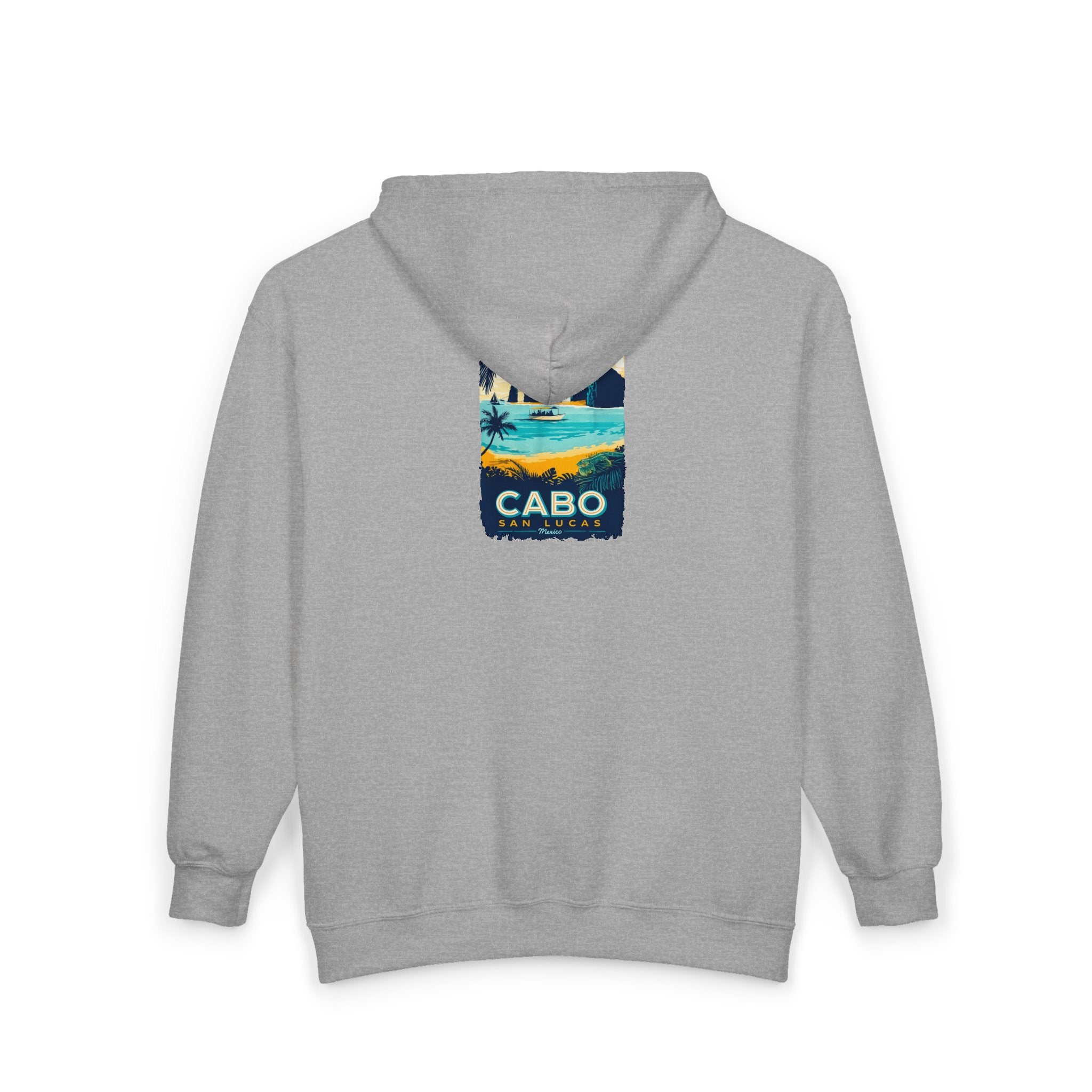 Cabo San Lucas Arch Zip Hoodie — Baja Beach Travel Pullover