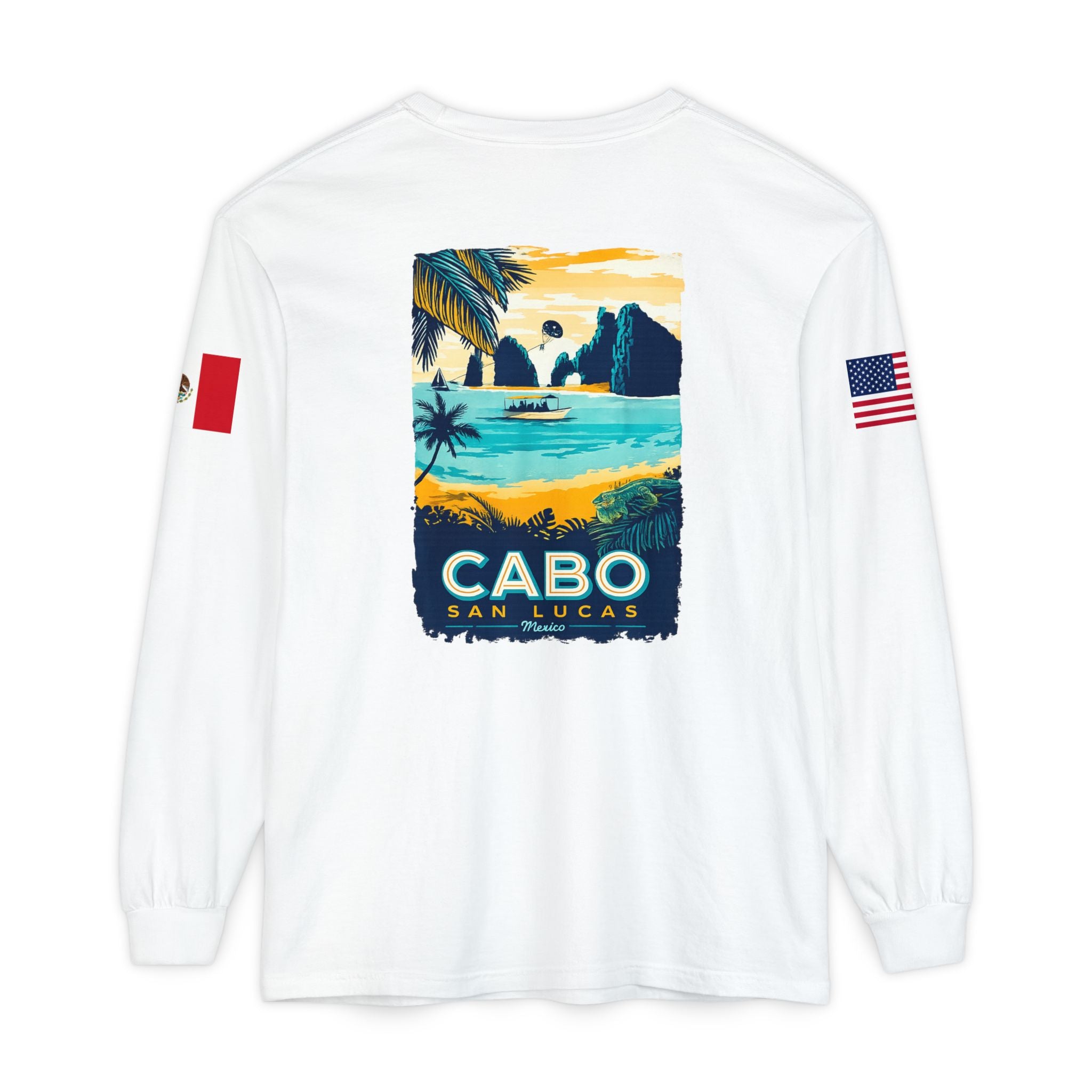 Cabo San Lucas Long Sleeve Tee — Vintage Beach Graphic