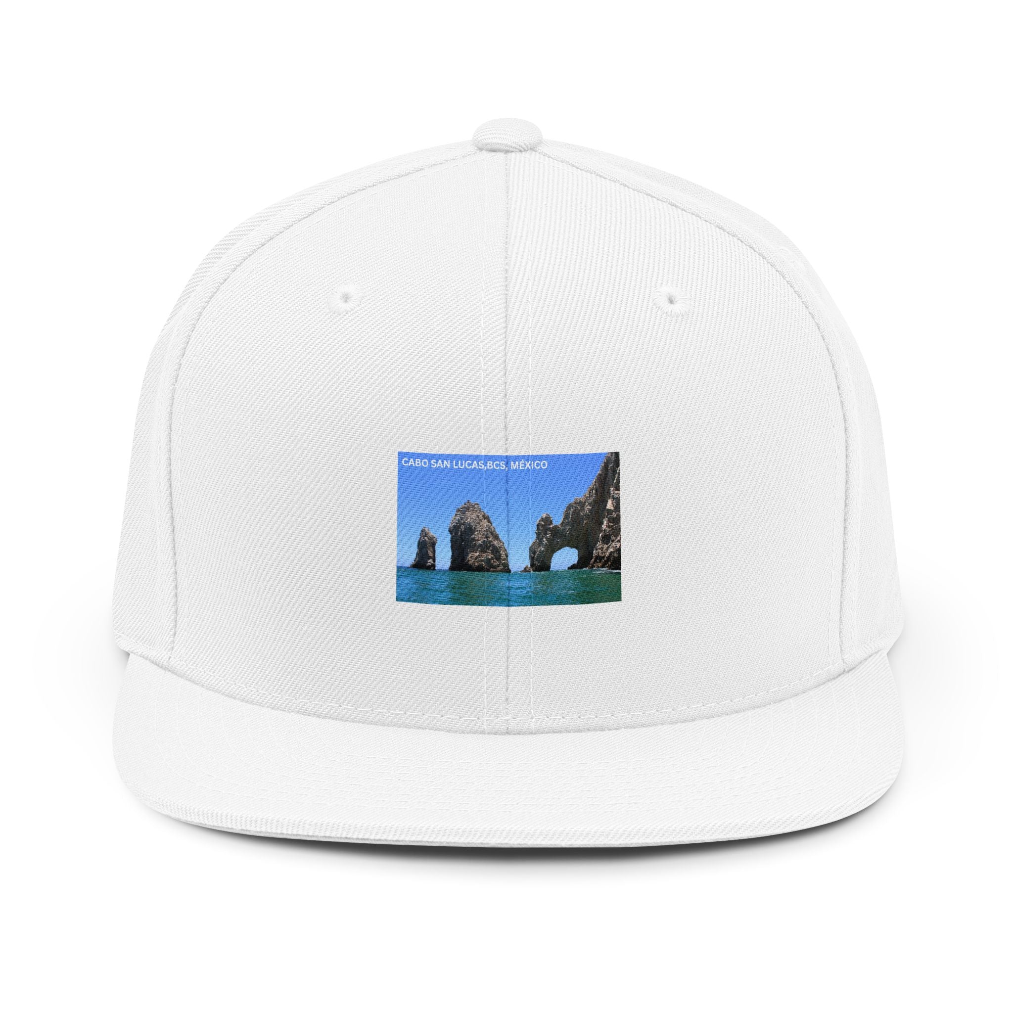 Cabo San Lucas Arch Snapback Hat — Beach Vacation Trucker Cap