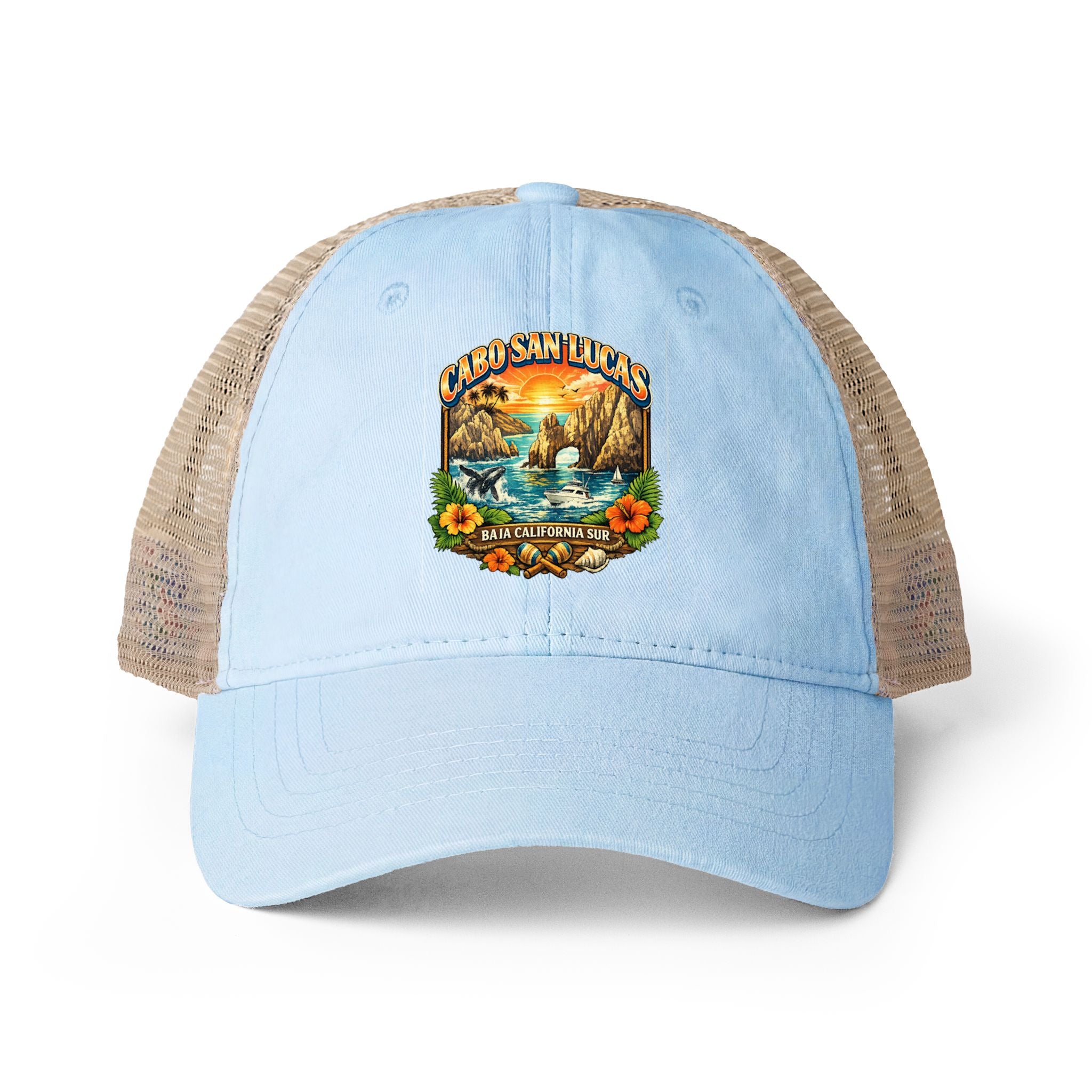 Women's Washed Mesh-Back Cap