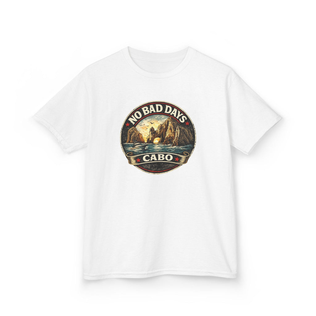 Kids Tee — 'No Bad Days' Cabo Surf Vintage Graphic