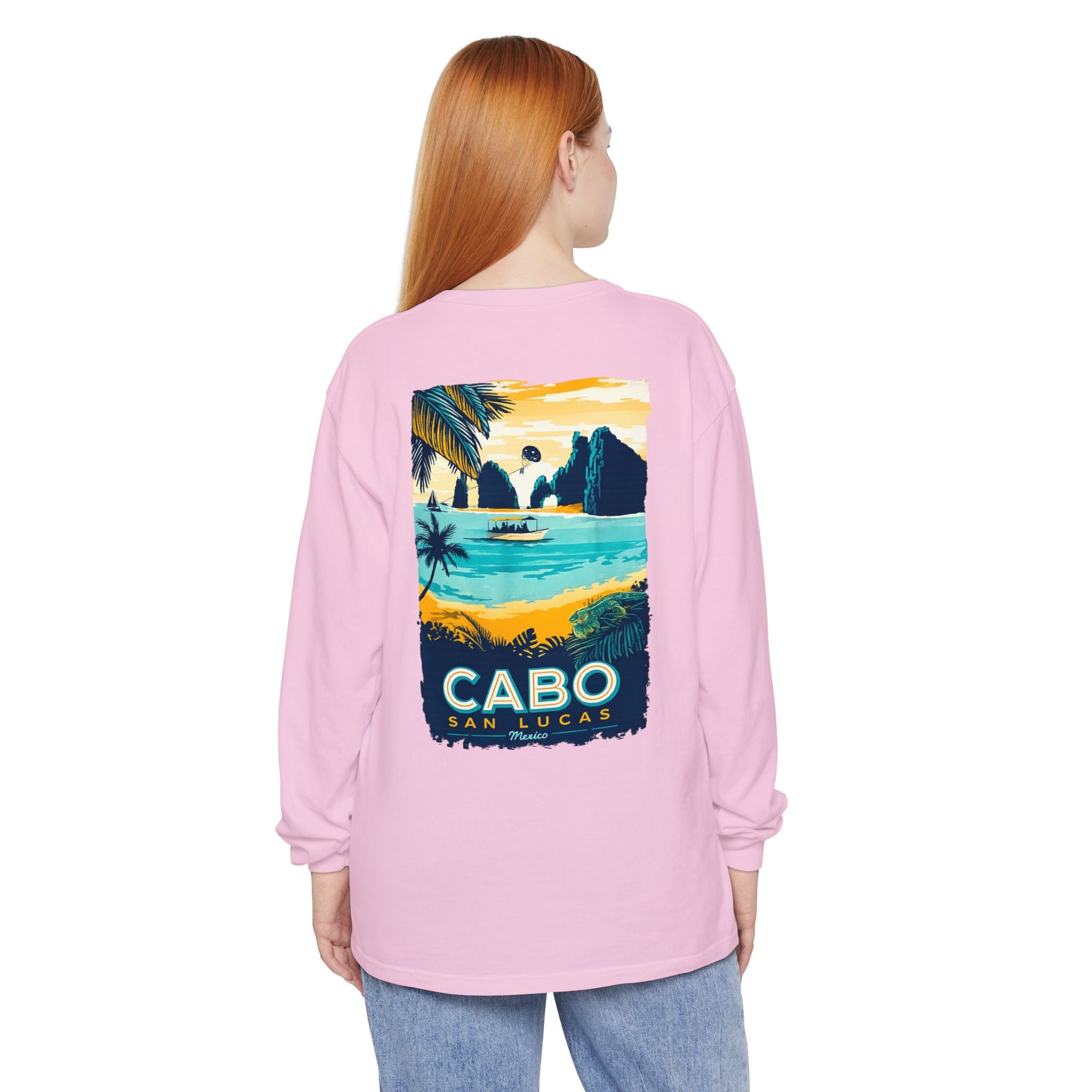 Cabo San Lucas Long Sleeve Tee — Vintage Beach Graphic