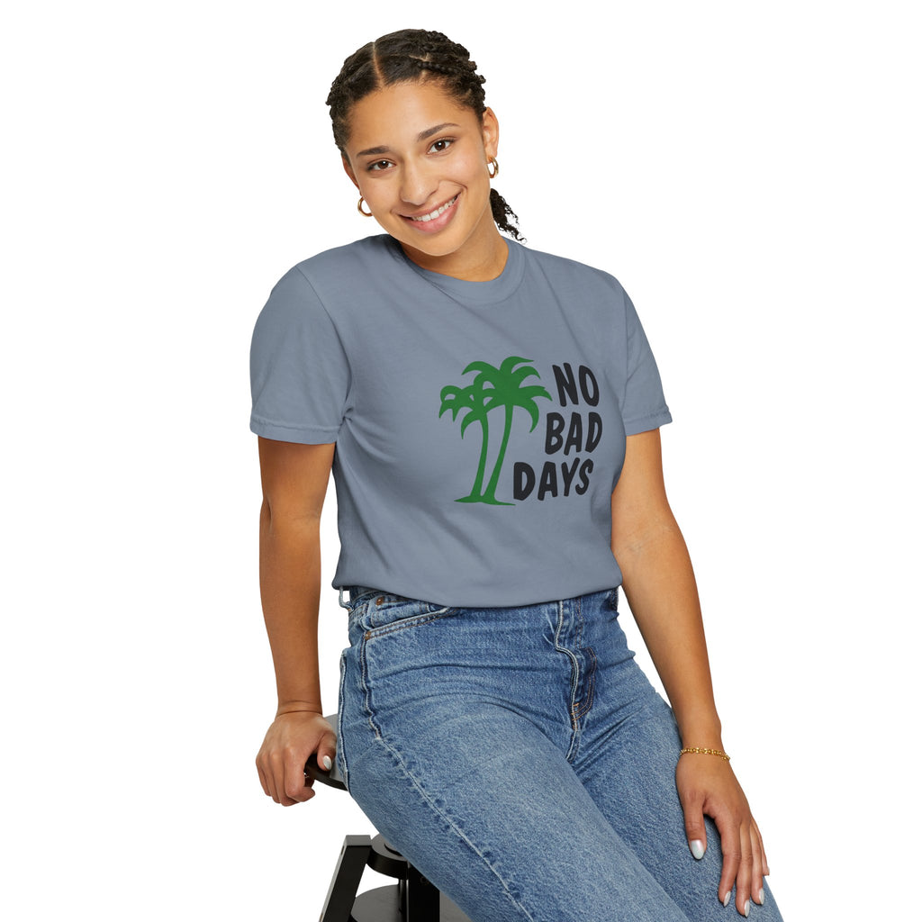 No Bad Days Palm Tree T-Shirt — Casual Beach Vibe Graphic Tee