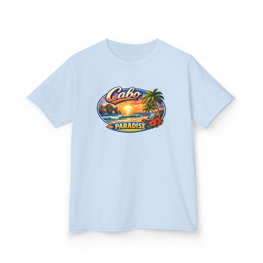 Kids Tee — "Cabo Paradise" Sunset Beach Graphic