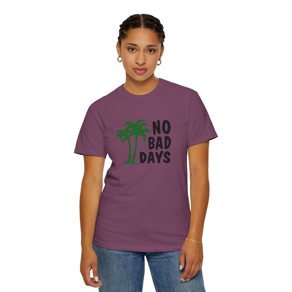 No Bad Days Palm Tree T-Shirt — Casual Beach Vibe Graphic Tee