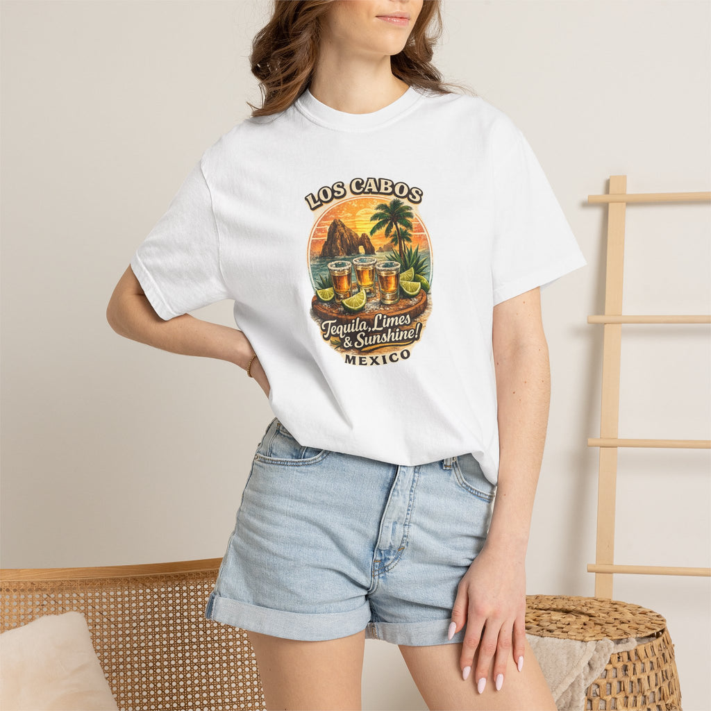 Los Cabos Tequila & Limes T-Shirt — Mexico Beach Vacation Tee