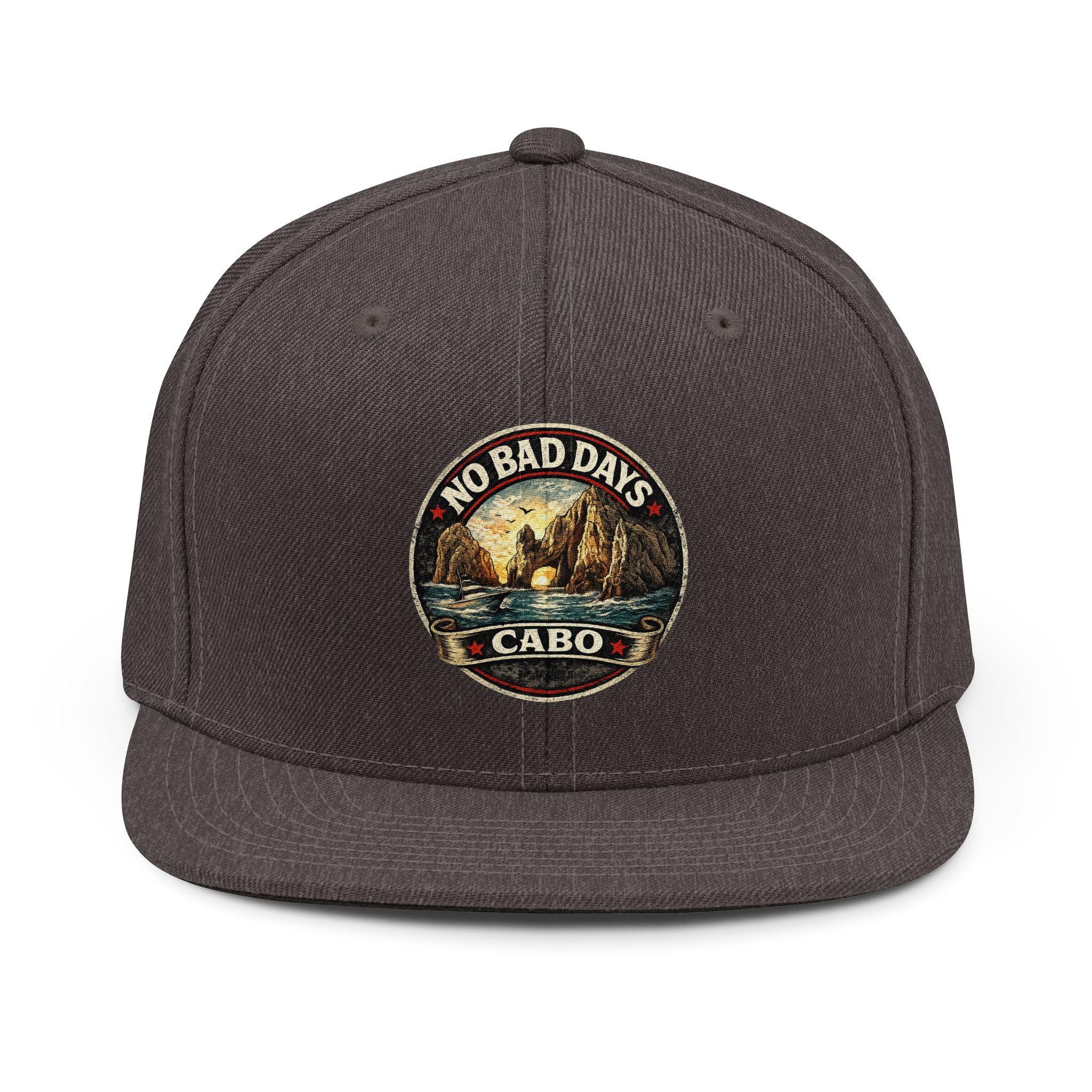 No Bad Days Cabo Snapback Hat — Casual Beach Vibes Cap