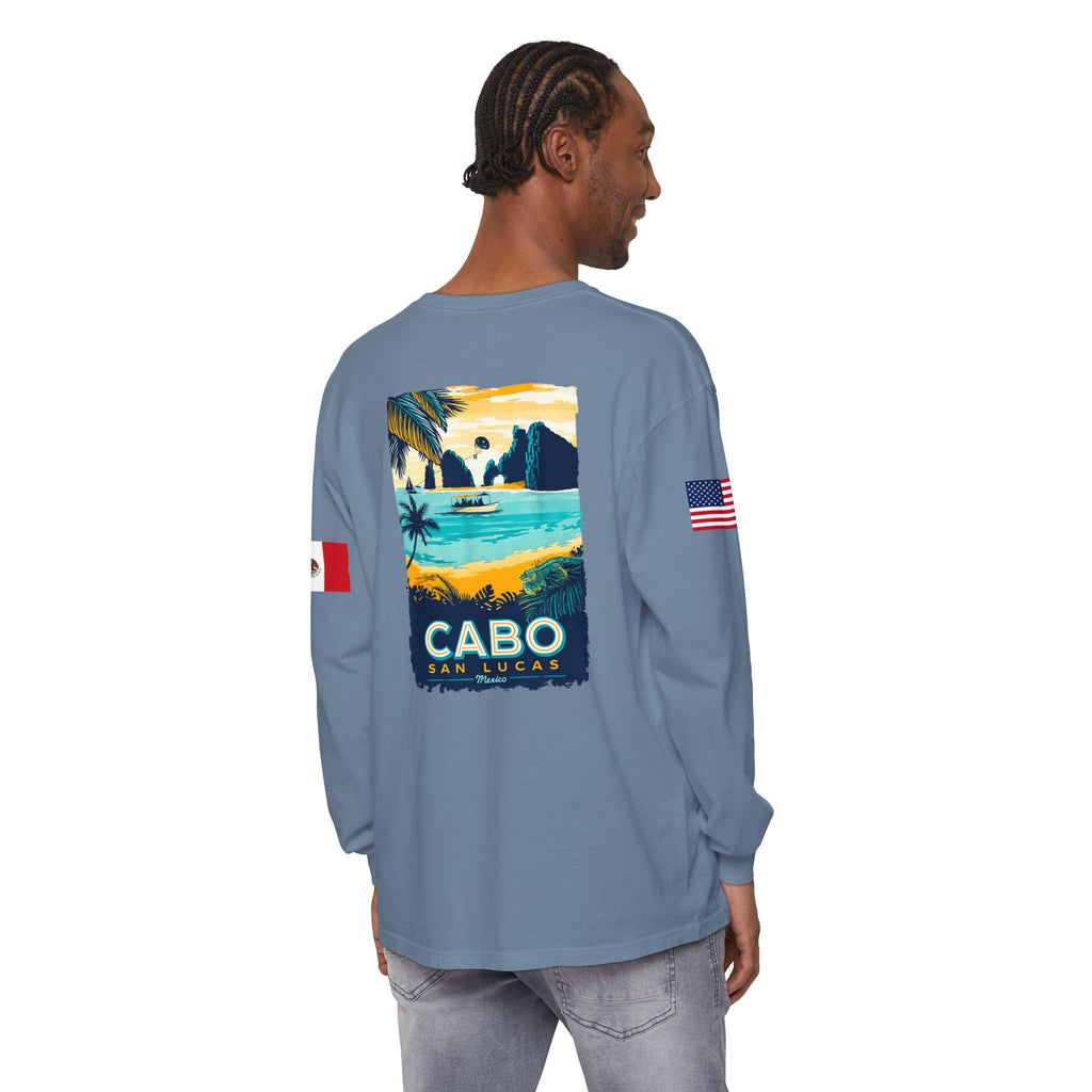 Cabo San Lucas Long Sleeve Tee — Vintage Beach Graphic