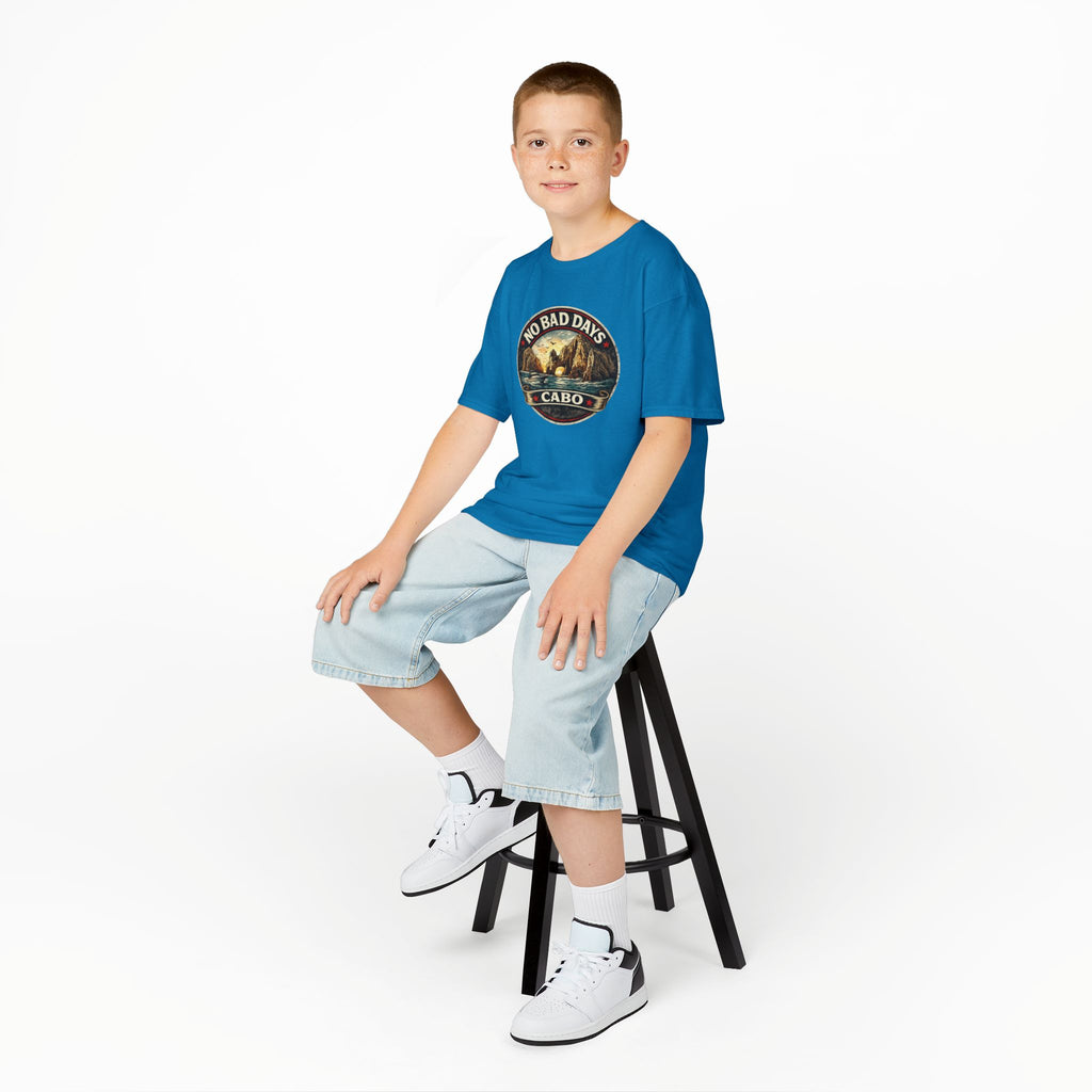Kids Tee — 'No Bad Days' Cabo Surf Vintage Graphic