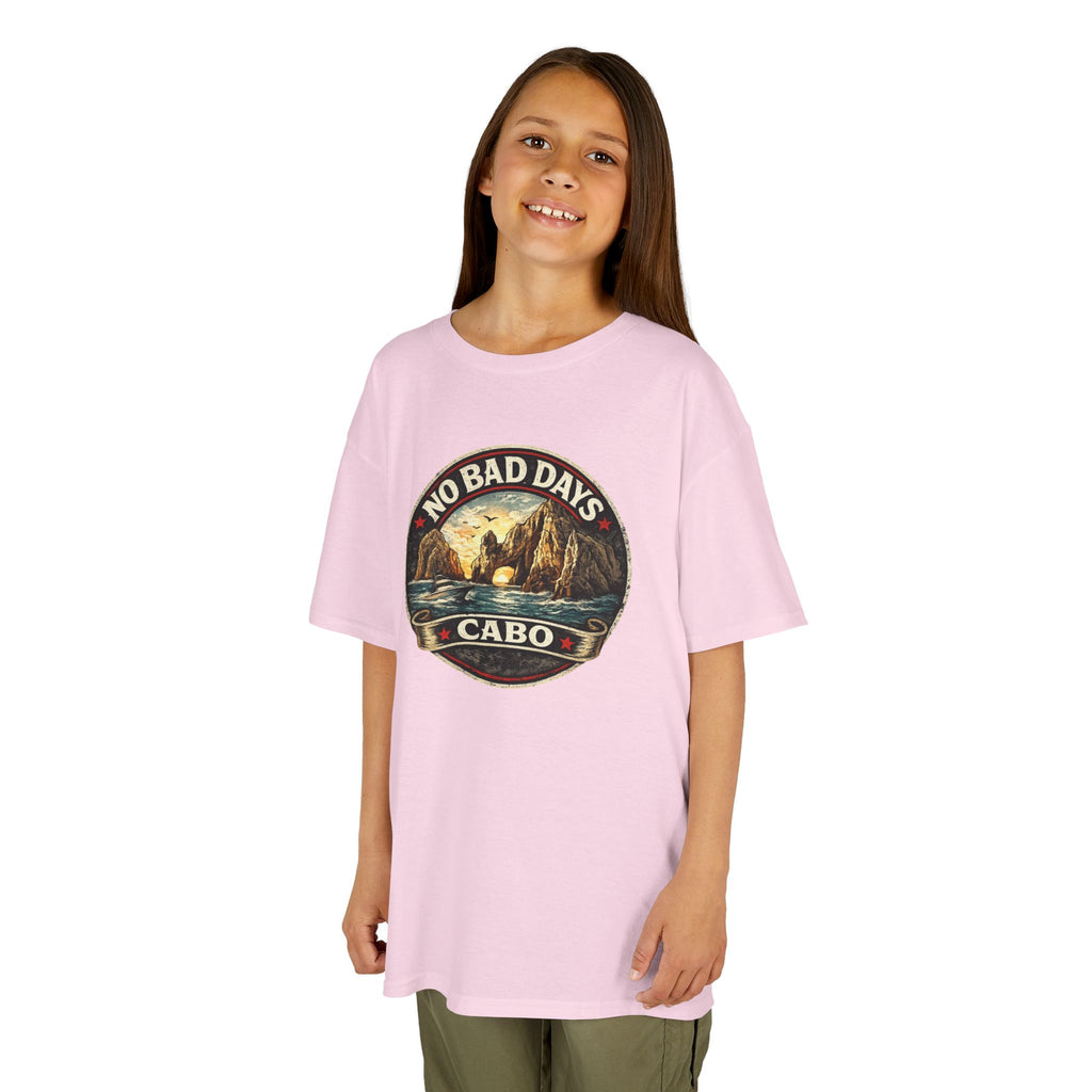 Kids Tee — 'No Bad Days' Cabo Surf Vintage Graphic