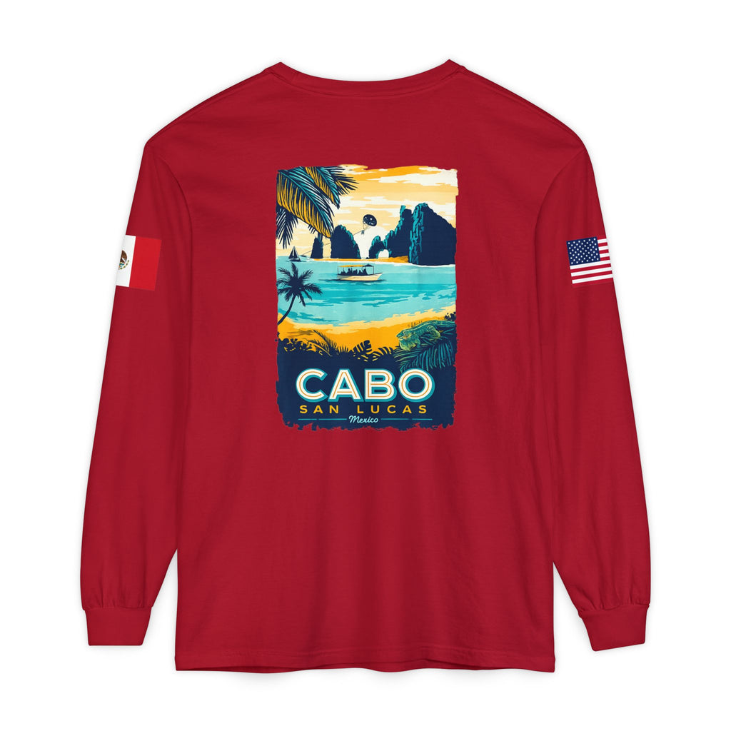 Cabo San Lucas Long Sleeve Tee — Vintage Beach Graphic