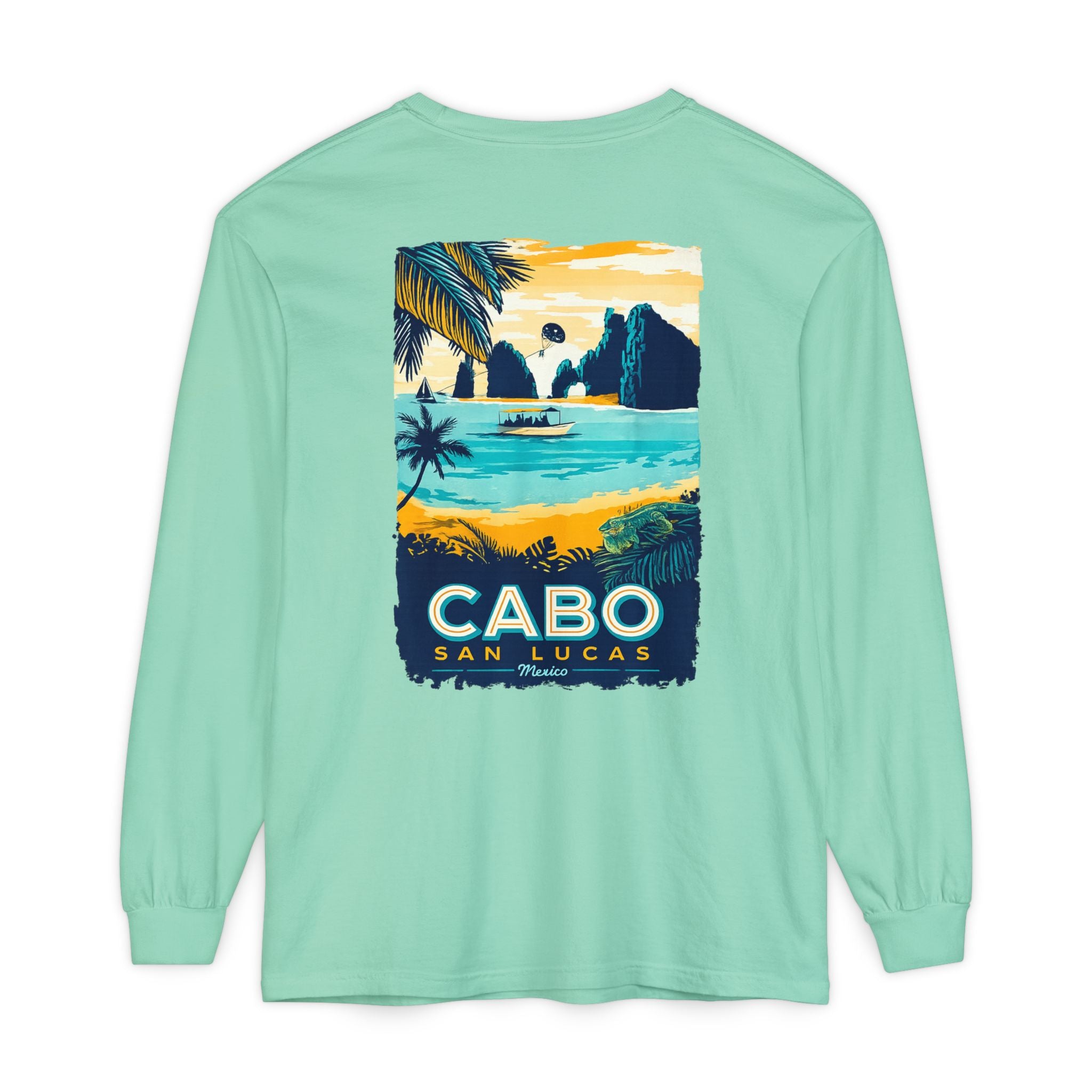 Cabo San Lucas Long Sleeve Tee — Vintage Beach Graphic
