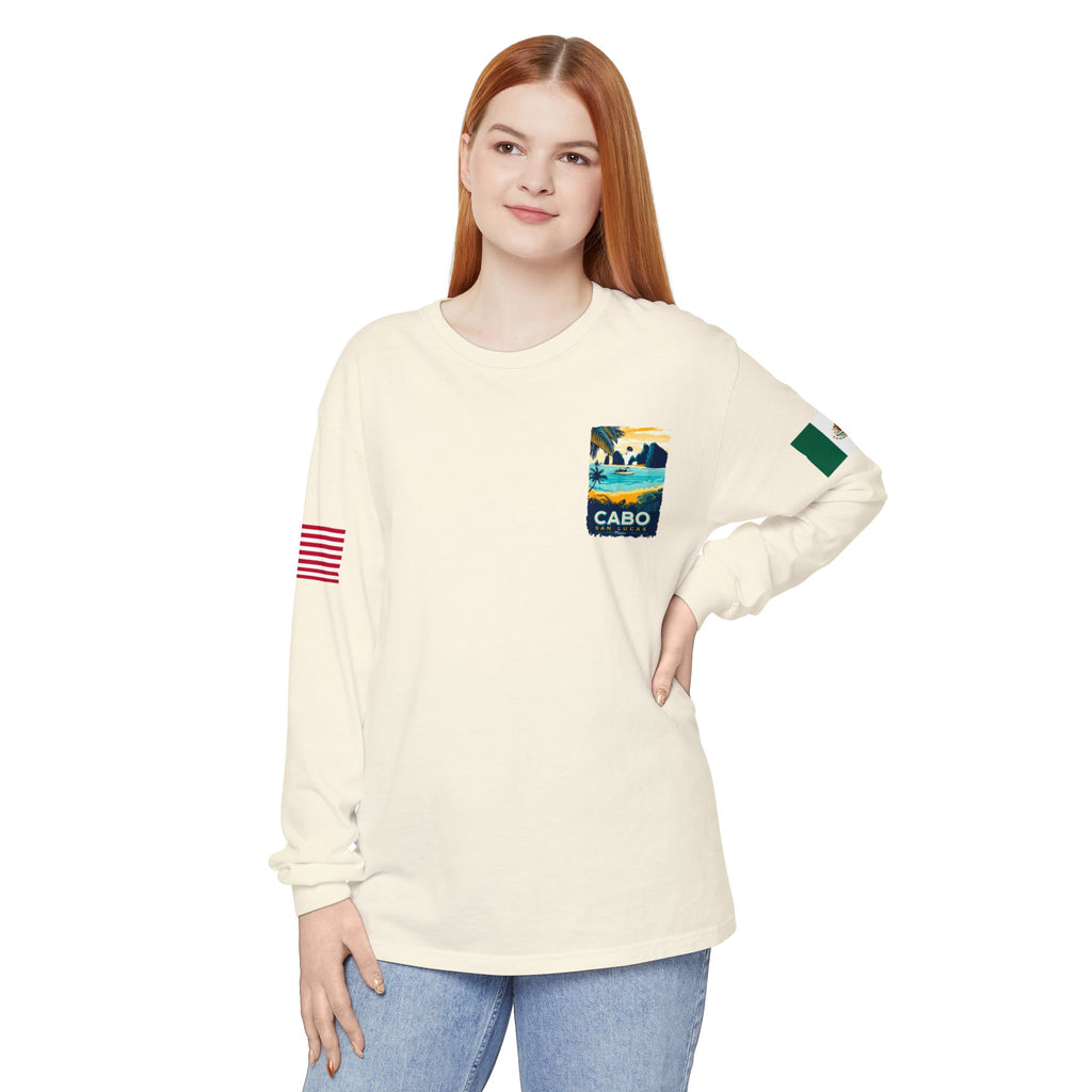 Cabo San Lucas Long Sleeve Tee — Vintage Beach Graphic