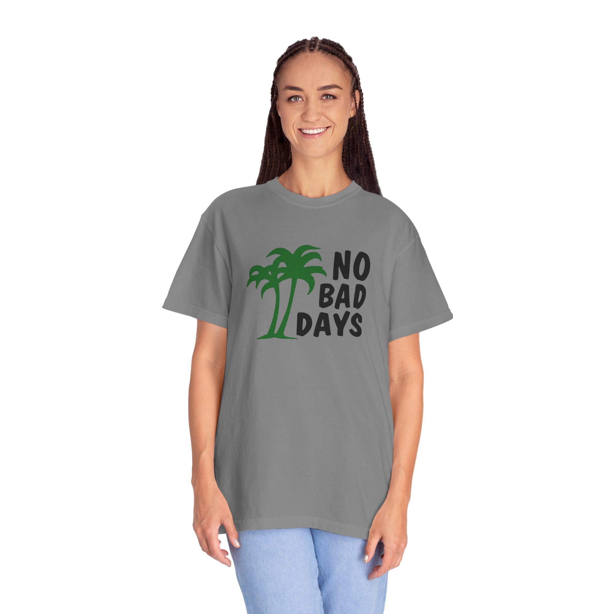 No Bad Days Palm Tree T-Shirt — Casual Beach Vibe Graphic Tee