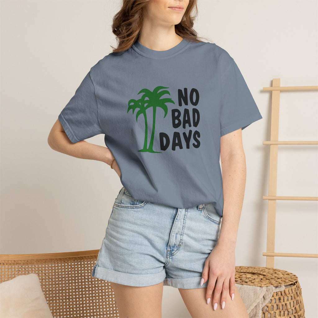No Bad Days Palm Tree T-Shirt — Casual Beach Vibe Graphic Tee