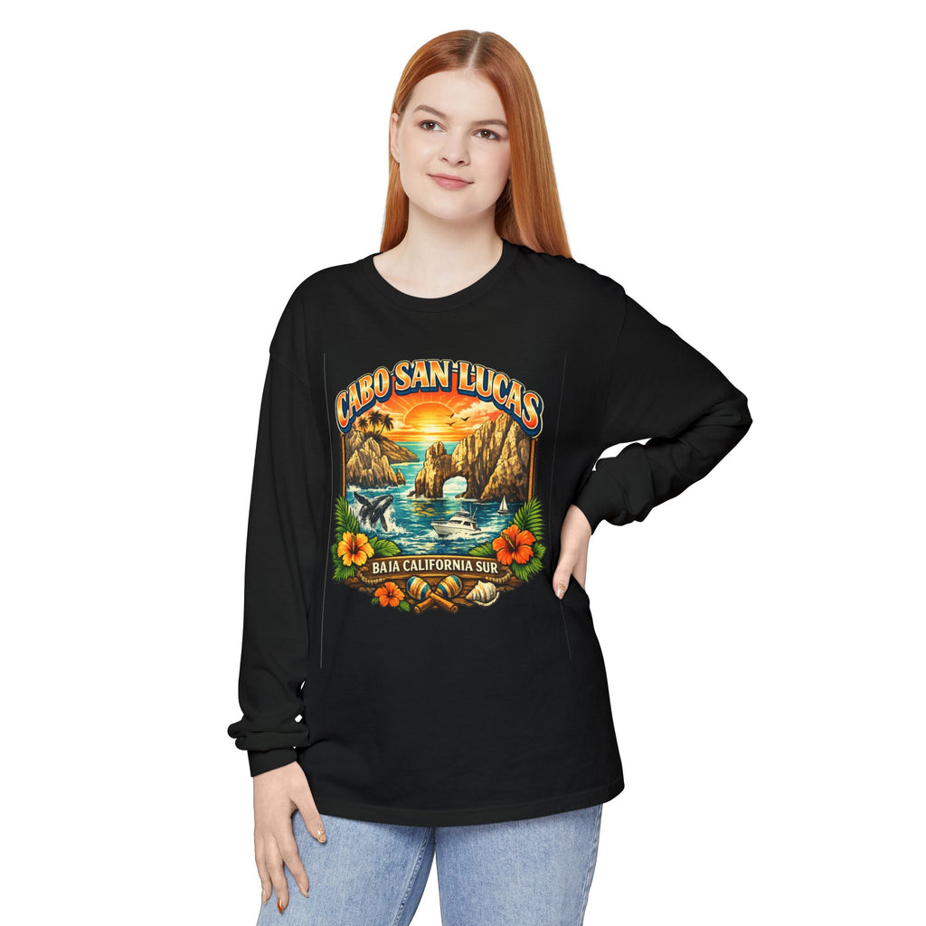 Cabo San Lucas Long Sleeve T-Shirt – Baja California Sun Beach Graphic