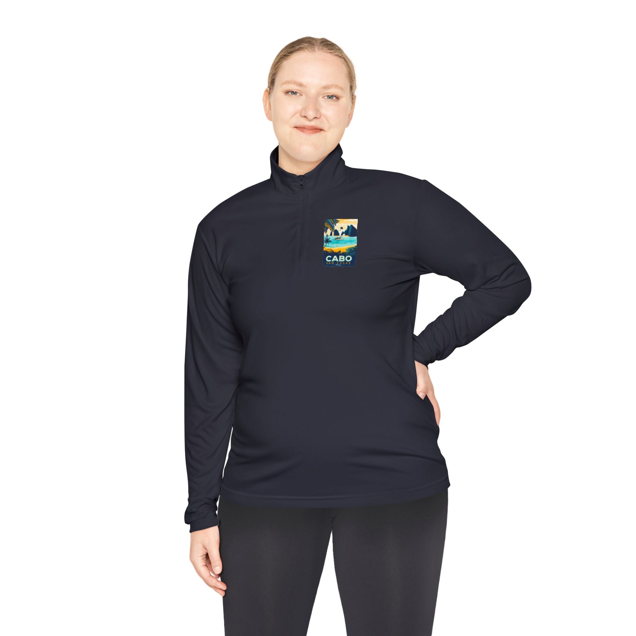 Cabo Paradise Quarter-Zip Pullover — Cabo Arch Graphic