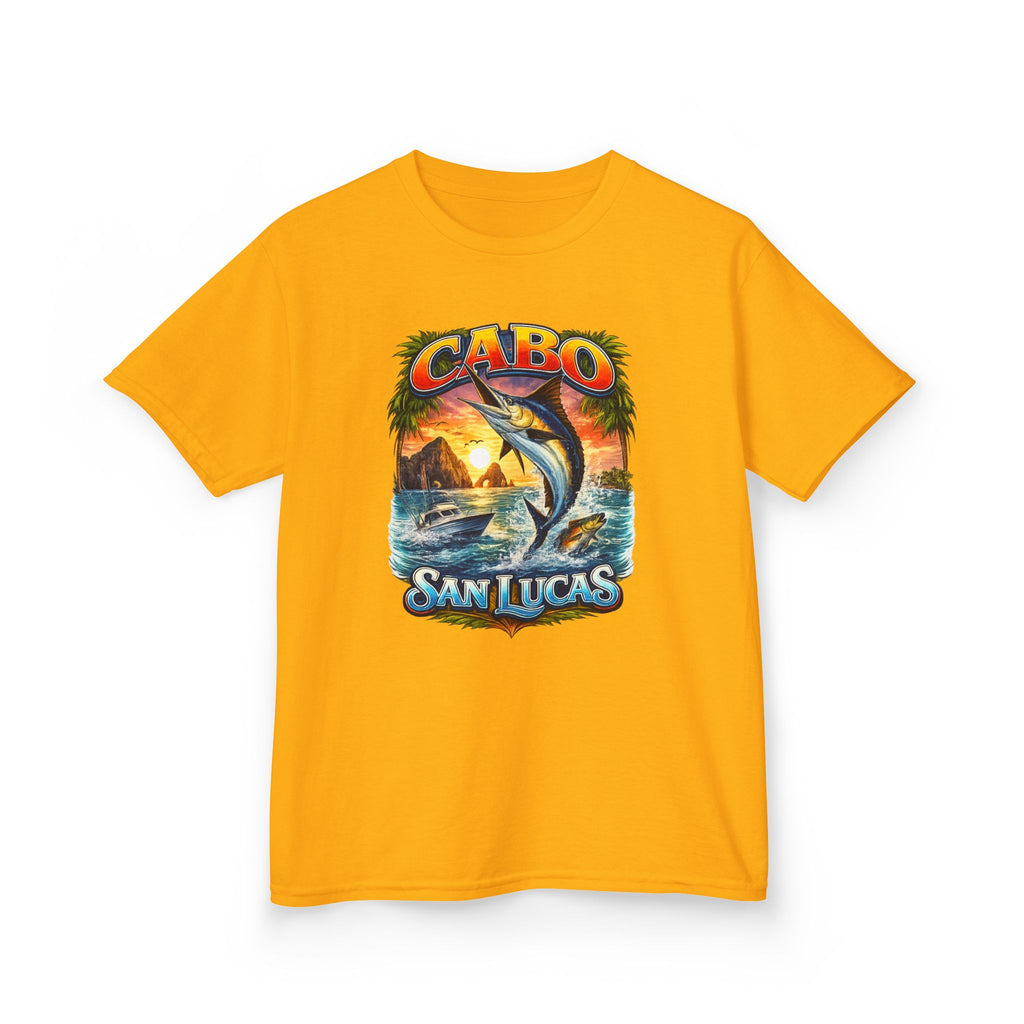 Kids T-Shirt - Cabo San Lucas Marlin Sunset Graphic