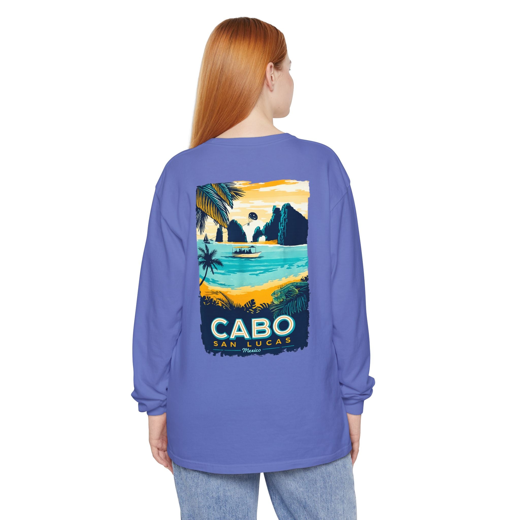 Cabo San Lucas Long Sleeve Tee — Vintage Beach Graphic