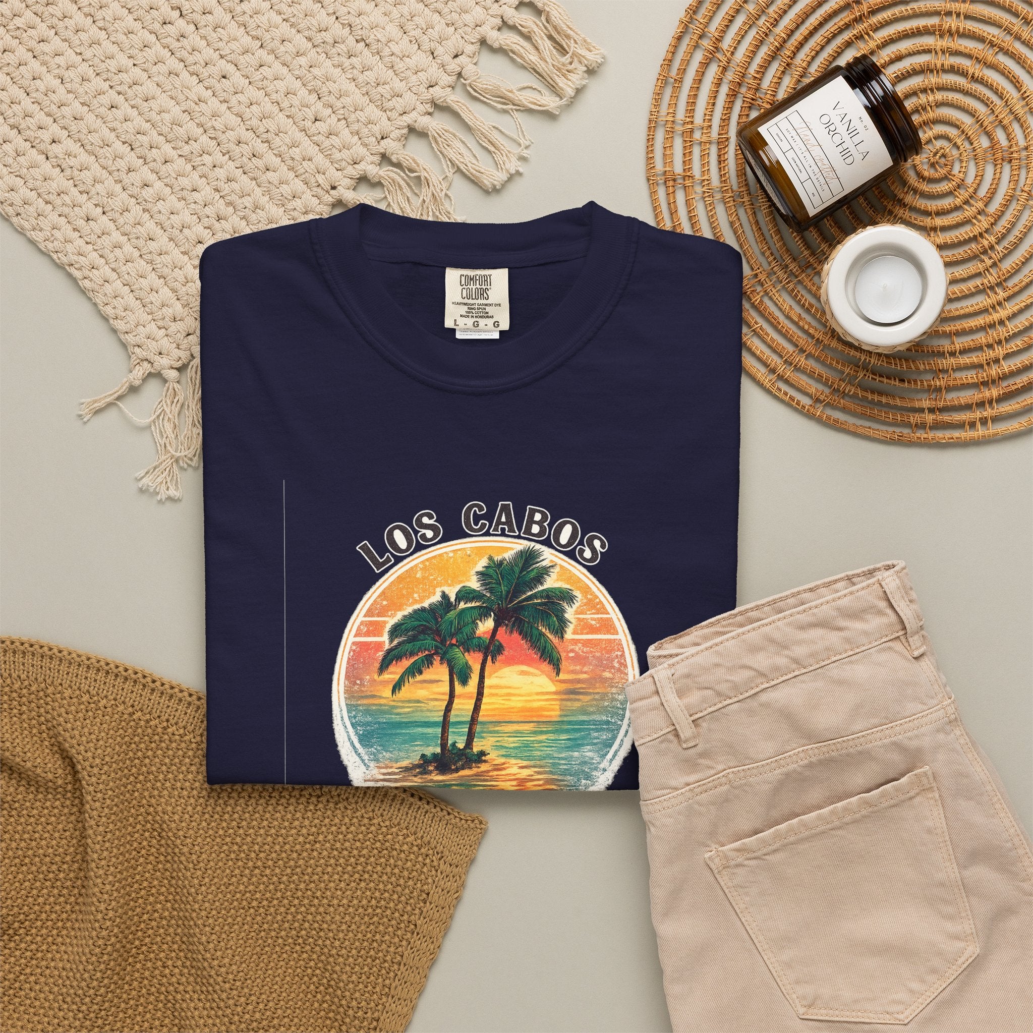 Los Cabos Palms T-Shirt — Tropical Beach Palm Graphic Tee