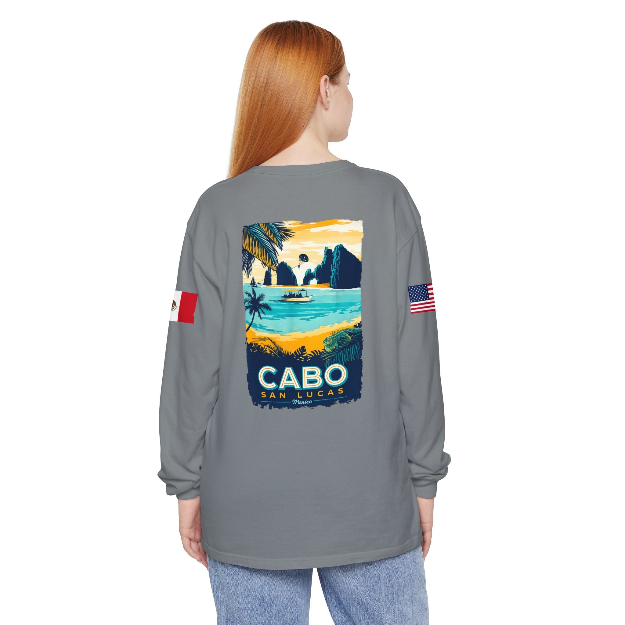Cabo San Lucas Long Sleeve Tee — Vintage Beach Graphic