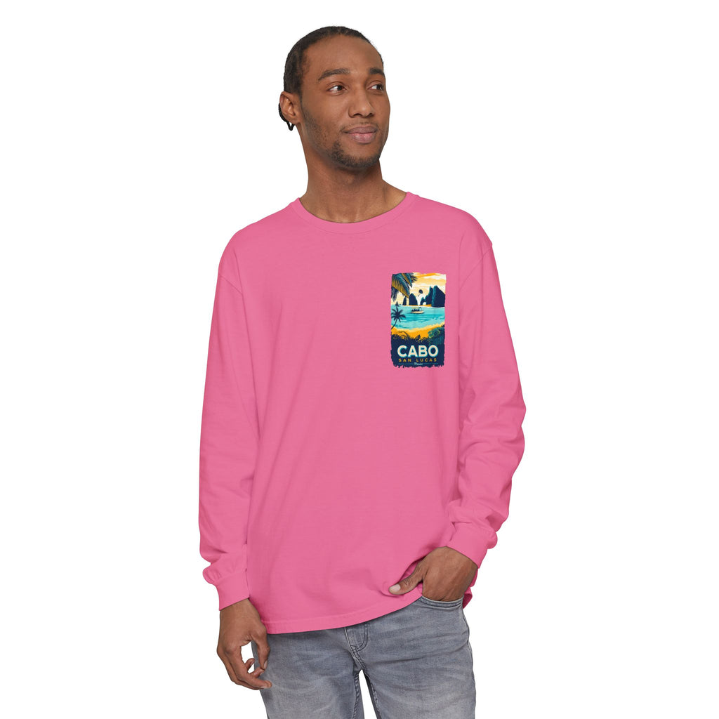 Cabo San Lucas Long Sleeve Tee — Vintage Beach Graphic