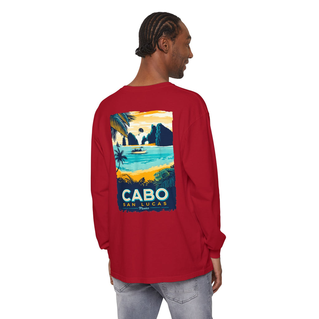 Cabo San Lucas Long Sleeve Tee — Vintage Beach Graphic