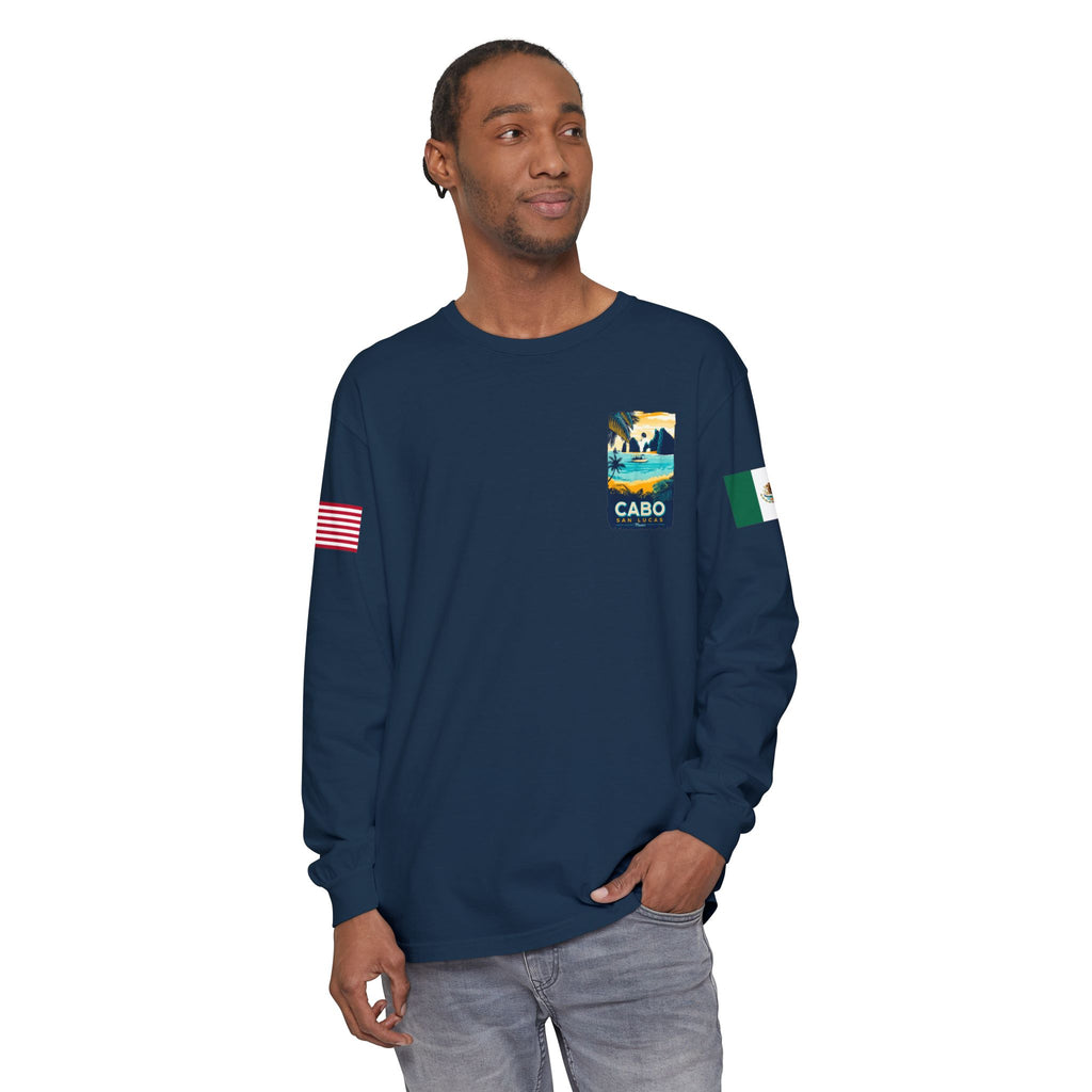Cabo San Lucas Long Sleeve Tee — Vintage Beach Graphic