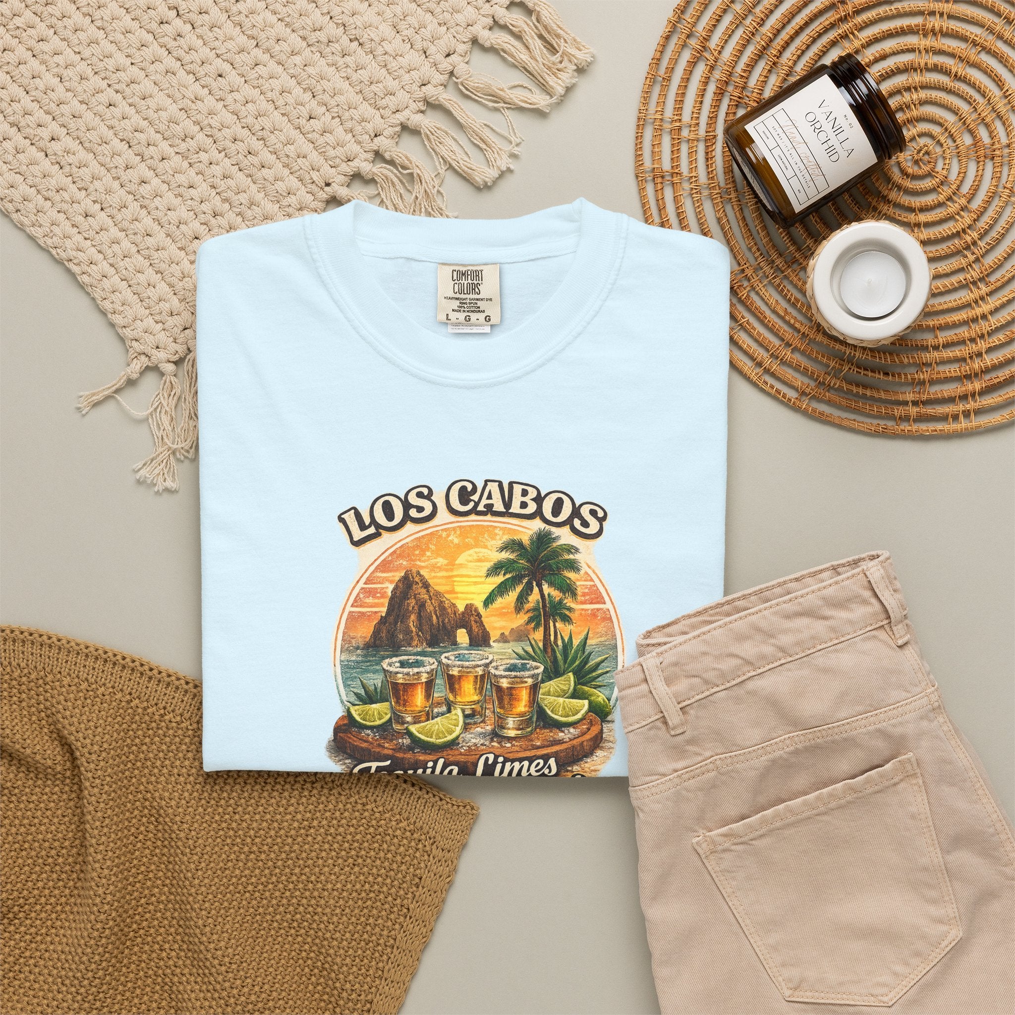 Los Cabos Tequila & Limes T-Shirt — Mexico Beach Vacation Tee
