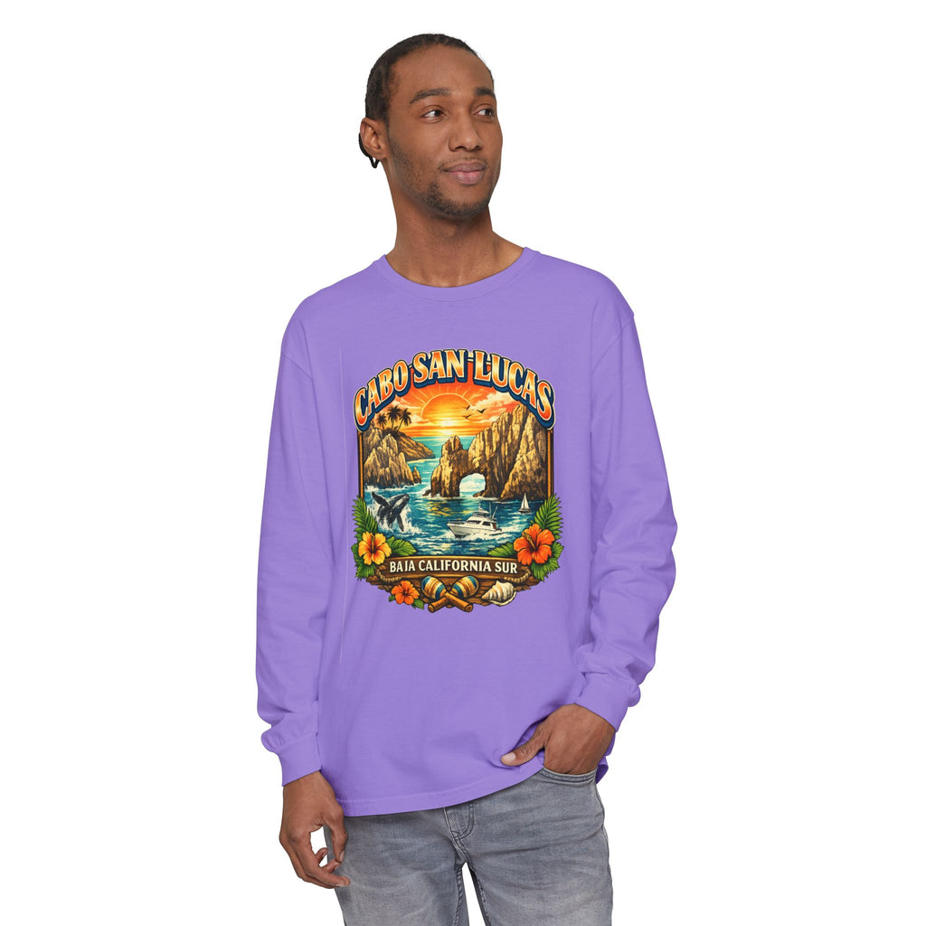 Cabo San Lucas Long Sleeve T-Shirt – Baja California Sun Beach Graphic