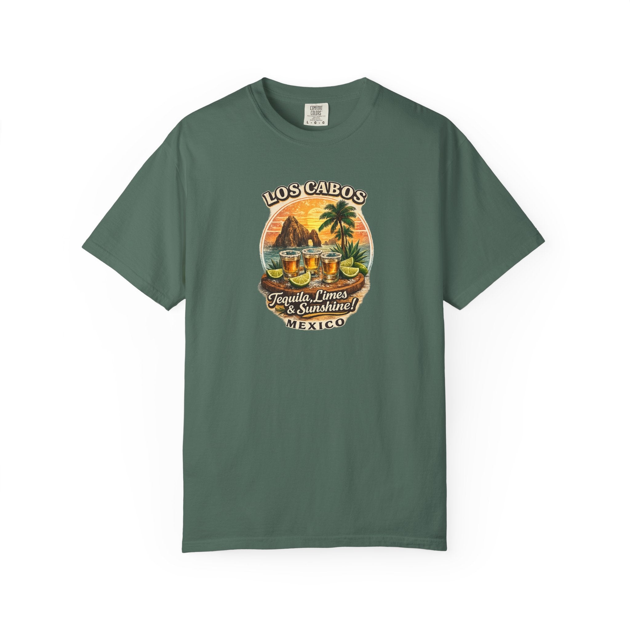 Los Cabos Tequila & Limes T-Shirt — Mexico Beach Vacation Tee